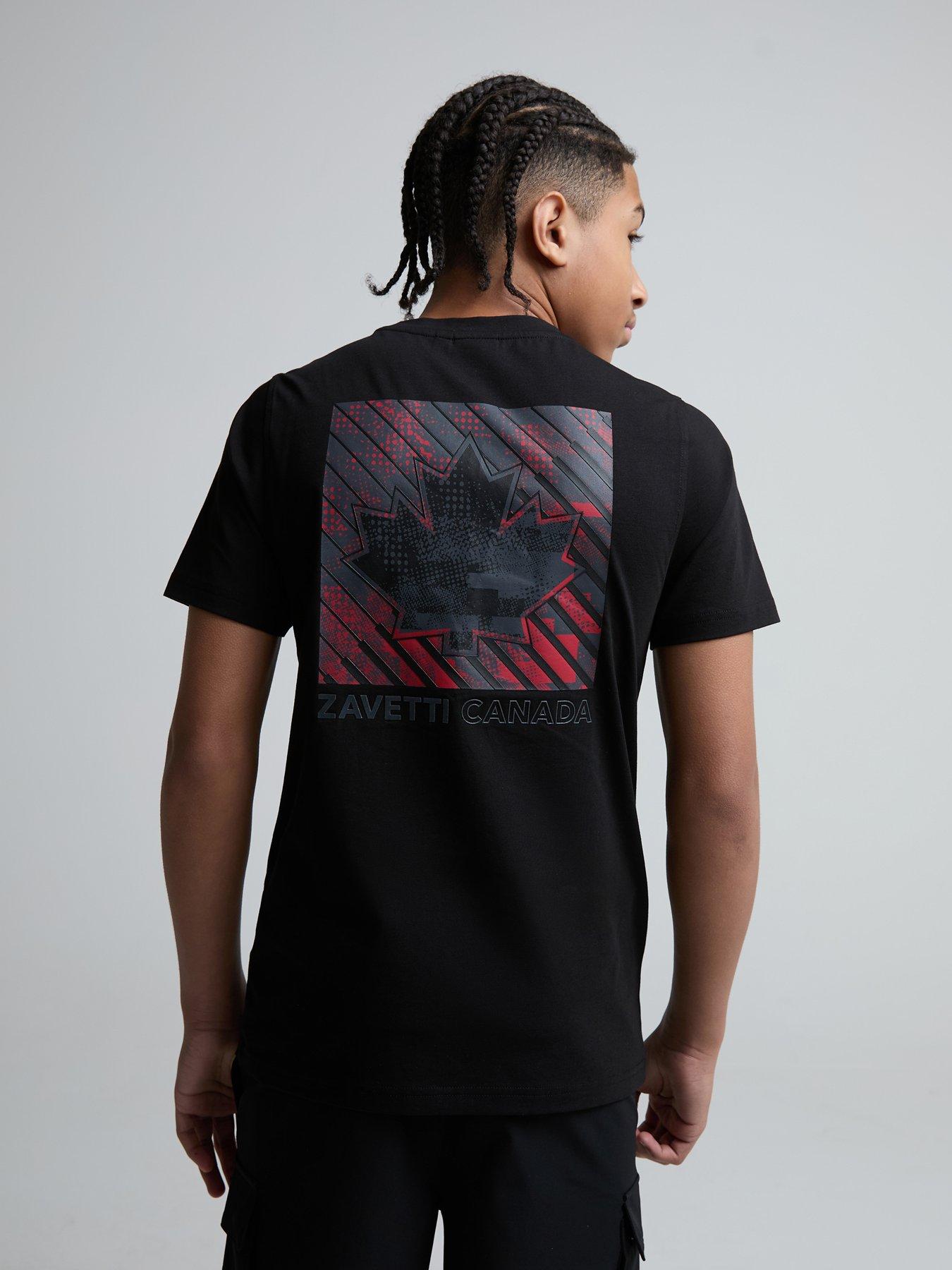 Image 2 of 5 of Zavetti Canada Boys Matera Short Sleeved T-shirt - Black