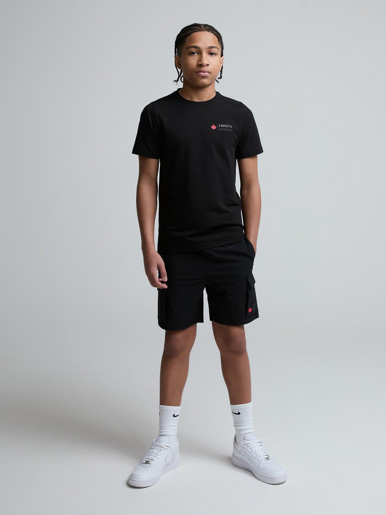 Image 3 of 5 of Zavetti Canada Boys Matera Short Sleeved T-shirt - Black