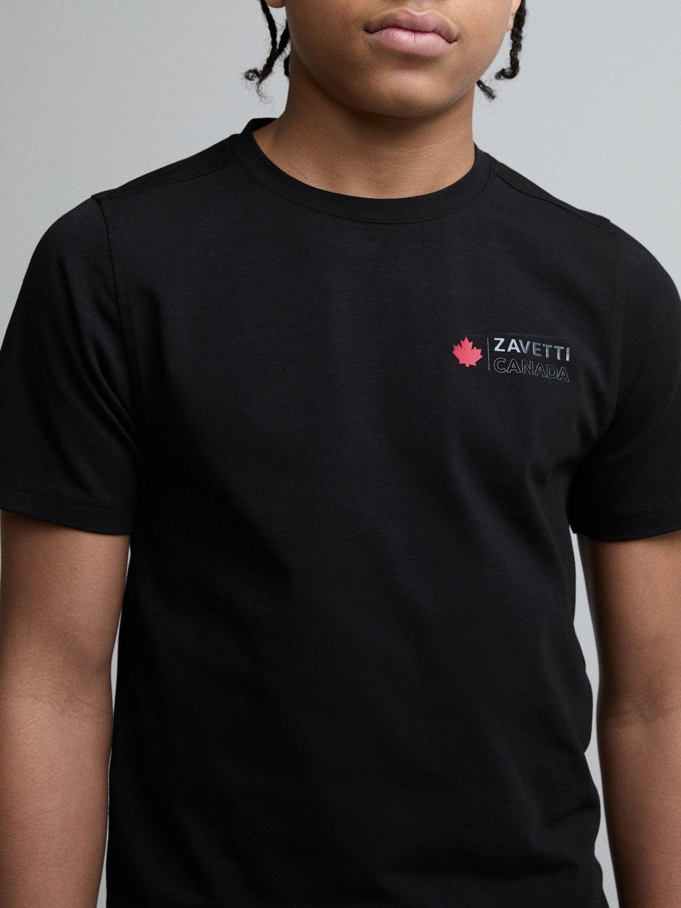 Image 5 of 5 of Zavetti Canada Boys Matera Short Sleeved T-shirt - Black