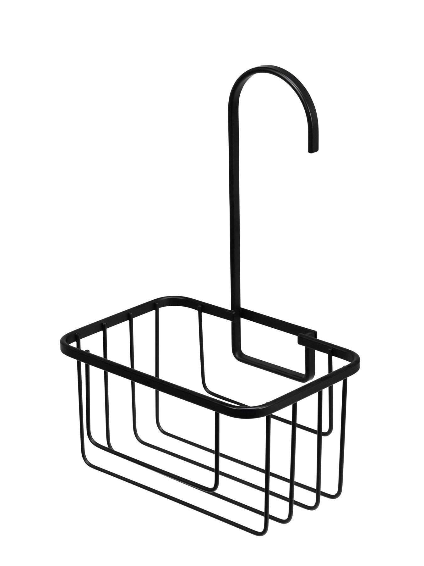 Image 3 of 5 of Croydex Black Bathroom Essential Set - 5l Pedal Pin, Toilet Brush, Shower Caddy