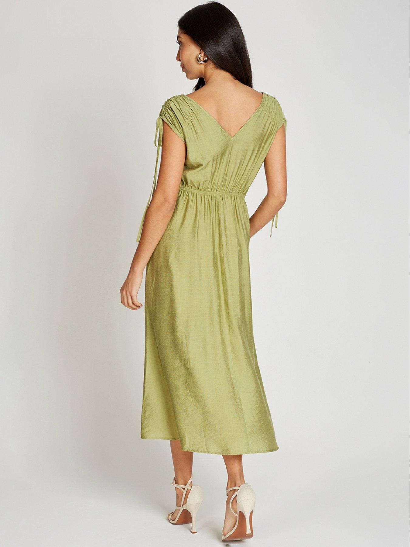 little-mistress-linen-midaxi-dress-limestillFront