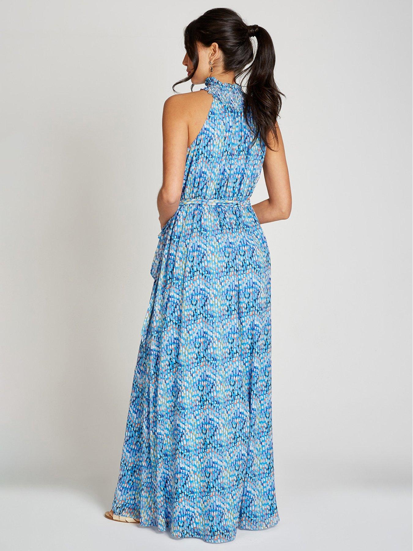 little-mistress-print-chiffon-maxi-dress-bluestillFront