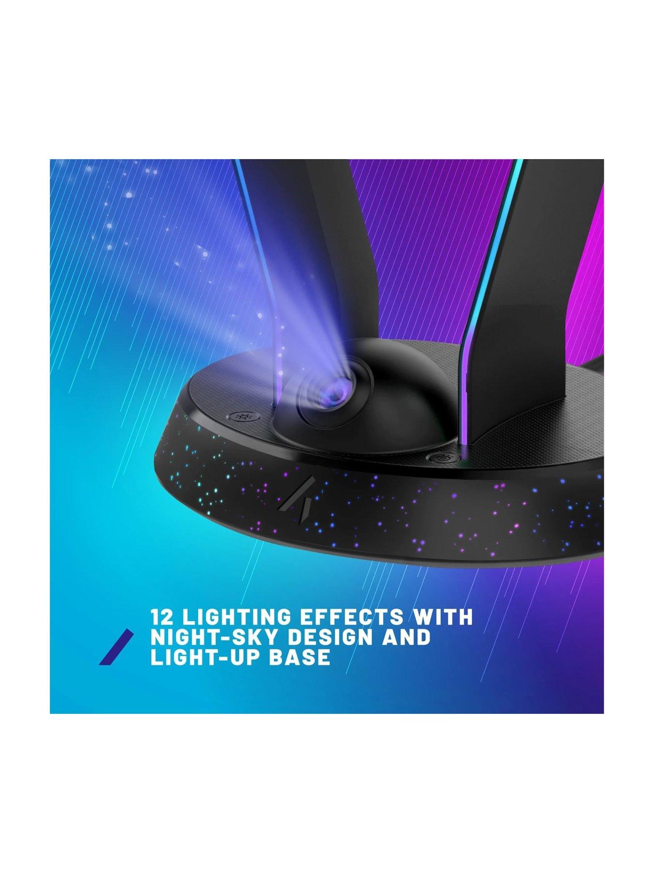 Image 4 of 7 of Stealth Night Sky Light Up Headset Stand with Projector