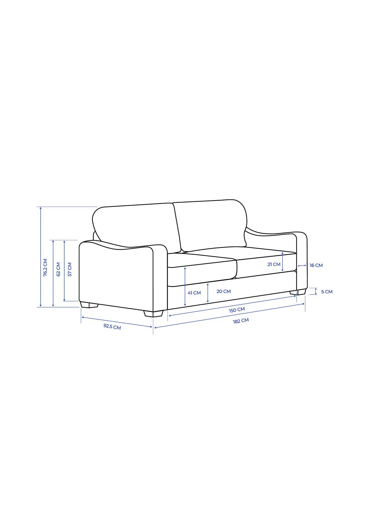 Image 6 of 6 of Aspire Theadford 3 Seater Sofa