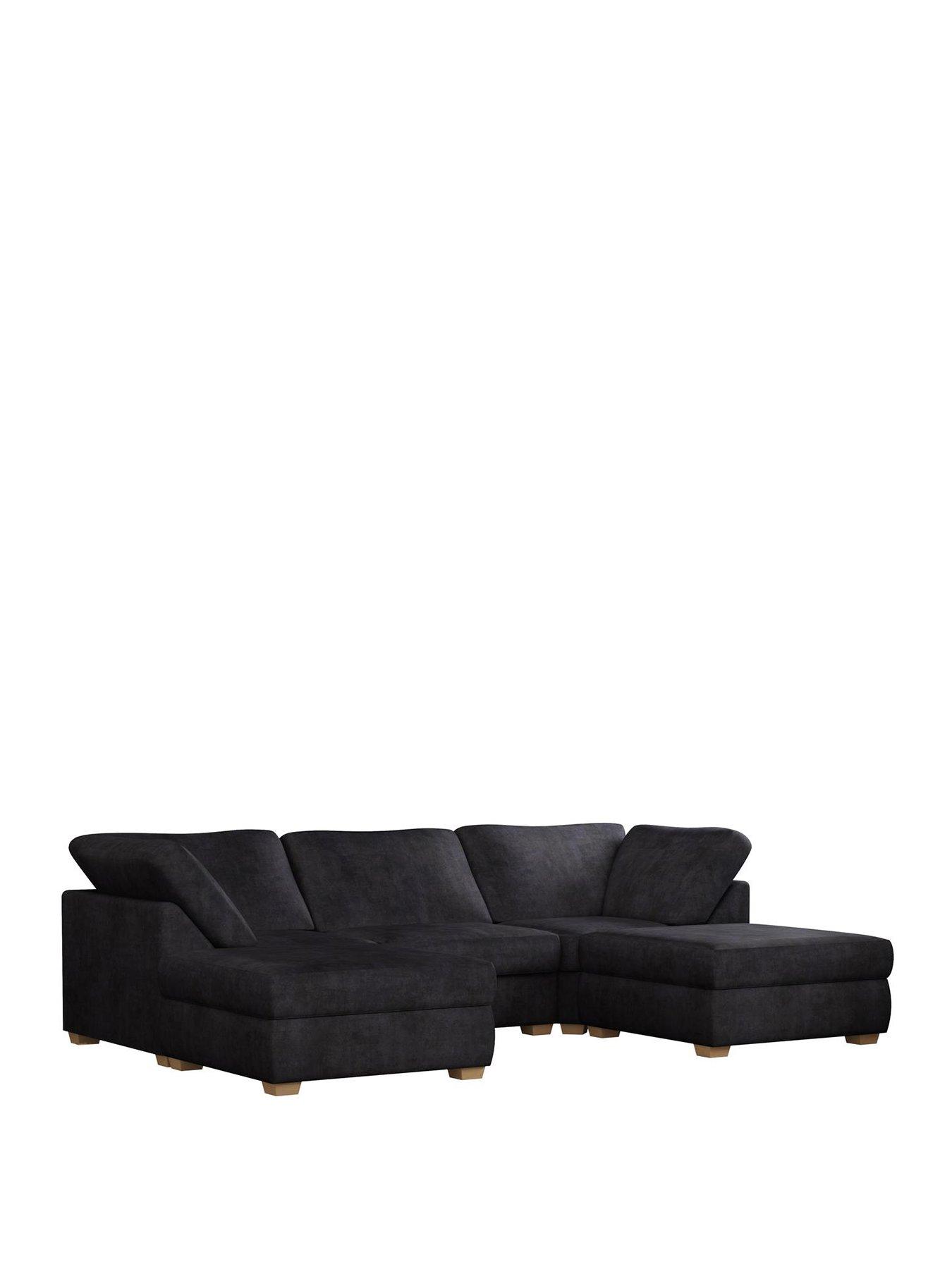 Image 2 of 7 of Aspire Nestle U Shaped Sofa - Velvet