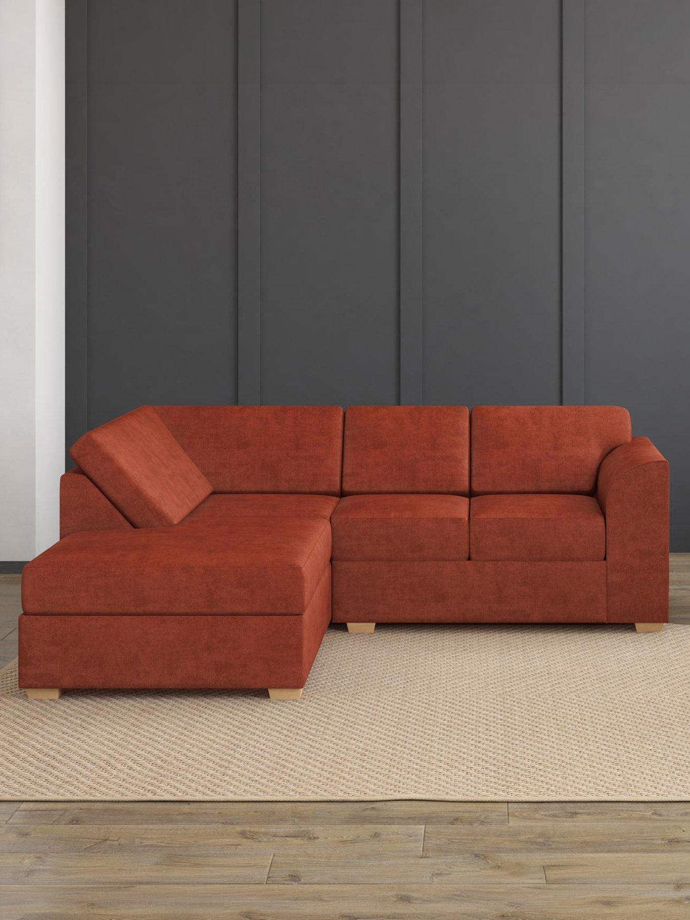 Aspire Modo Corner L Shape Sofa - Velvet