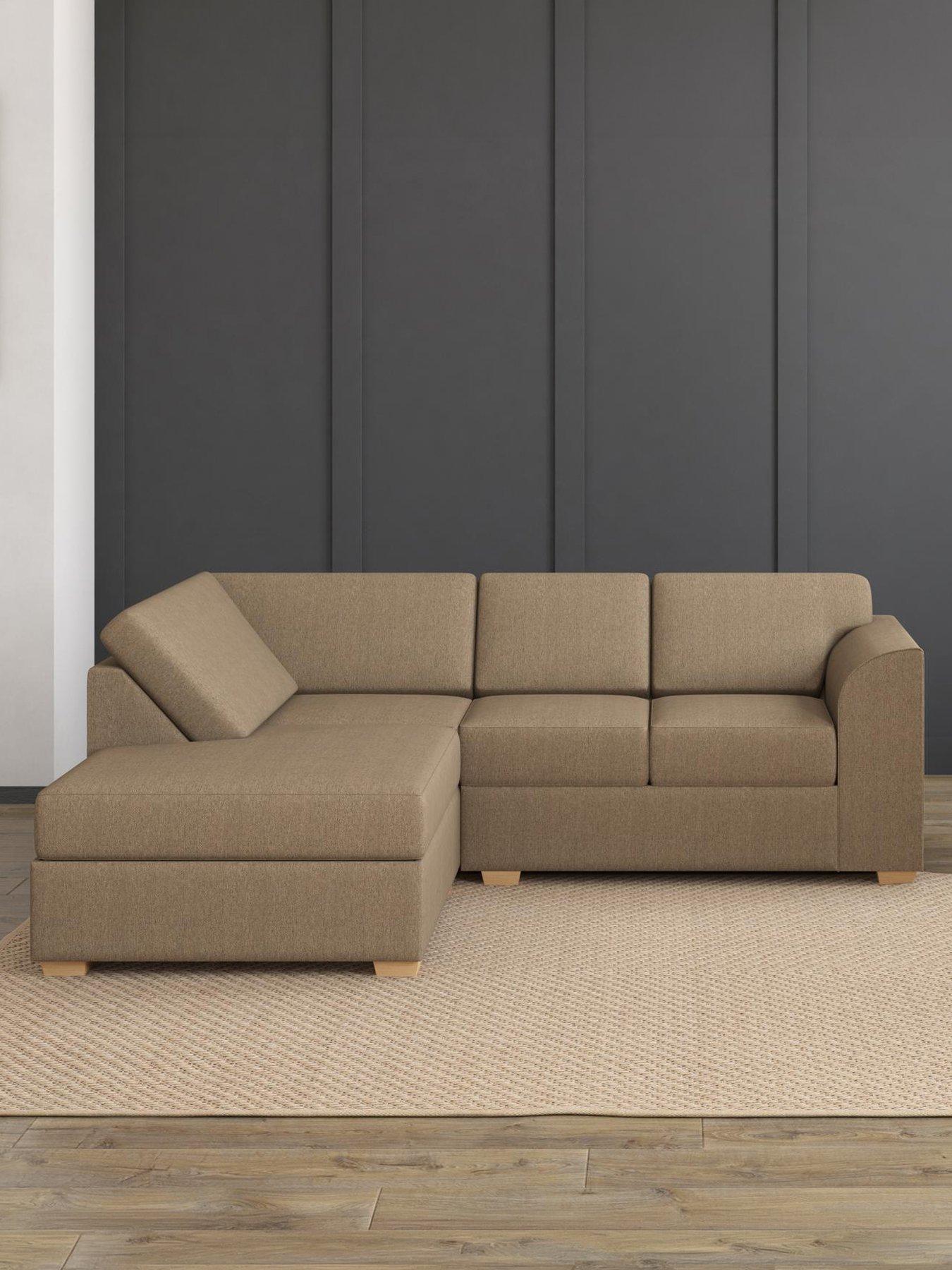 Aspire Modo Corner L Shape Sofa - Linen