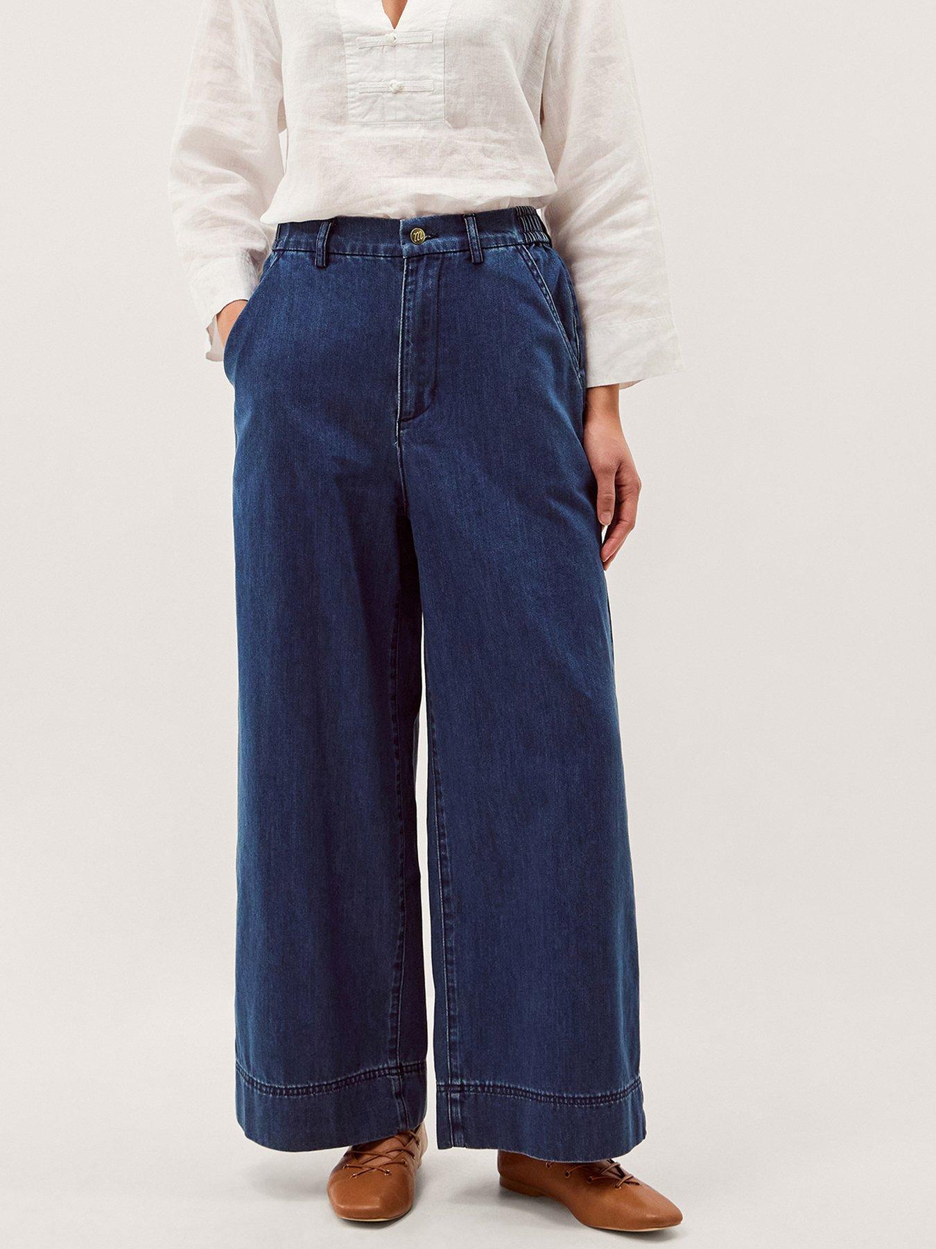 Image 1 of 1 of Monsoon Wendy Wide Leg Jean
