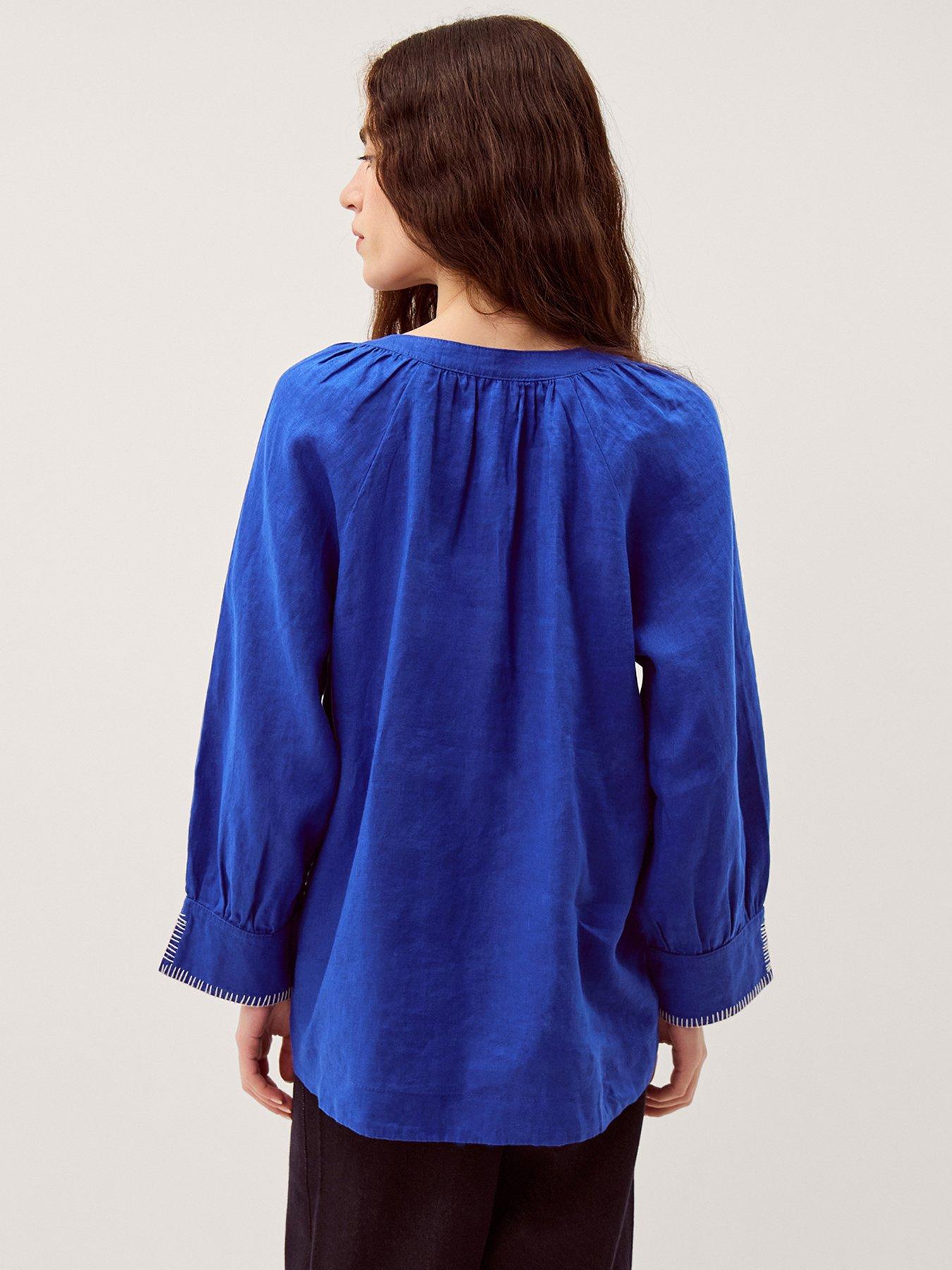 Image 2 of 6 of Monsoon Frida Linen Top