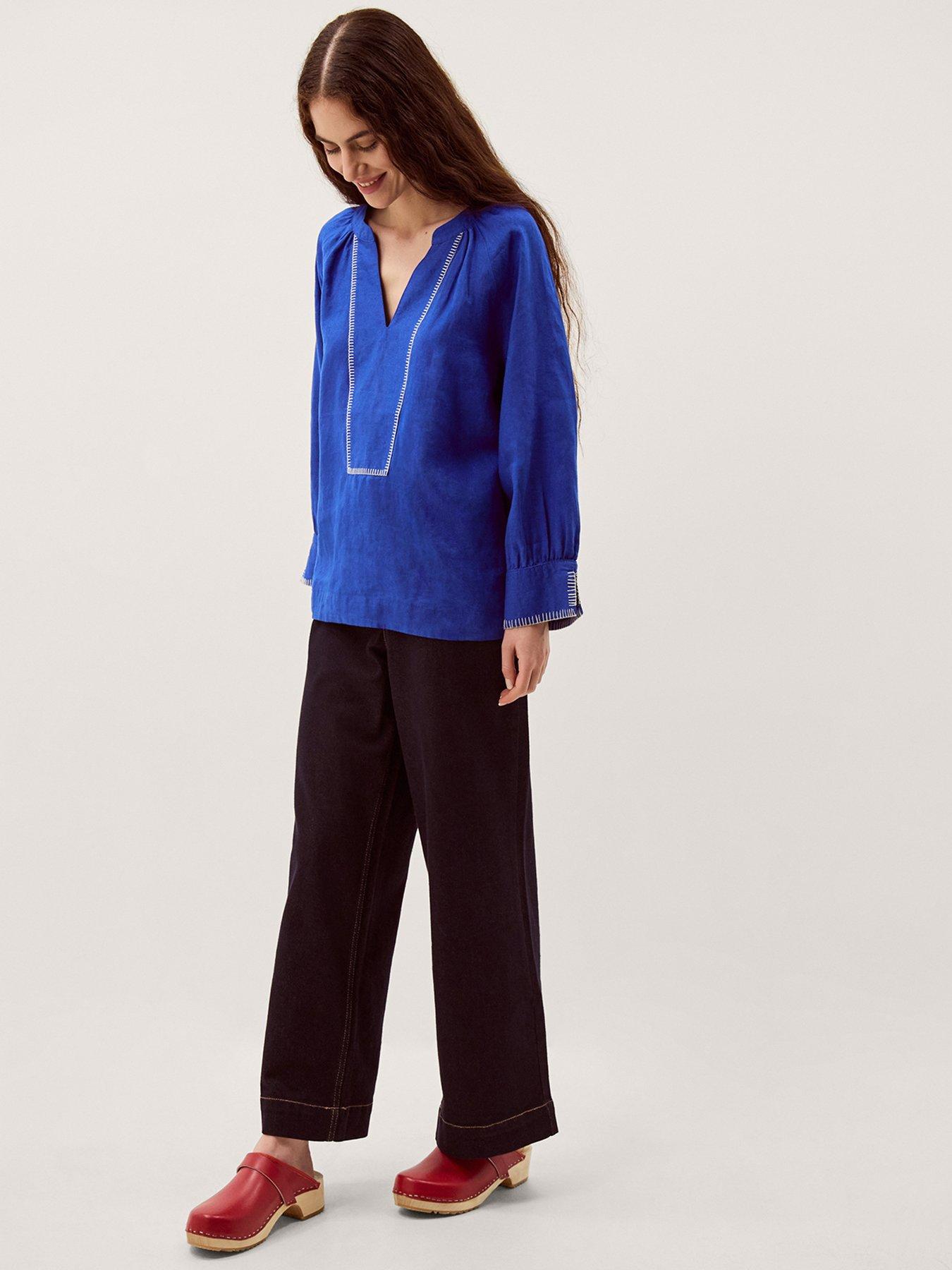 Image 3 of 6 of Monsoon Frida Linen Top