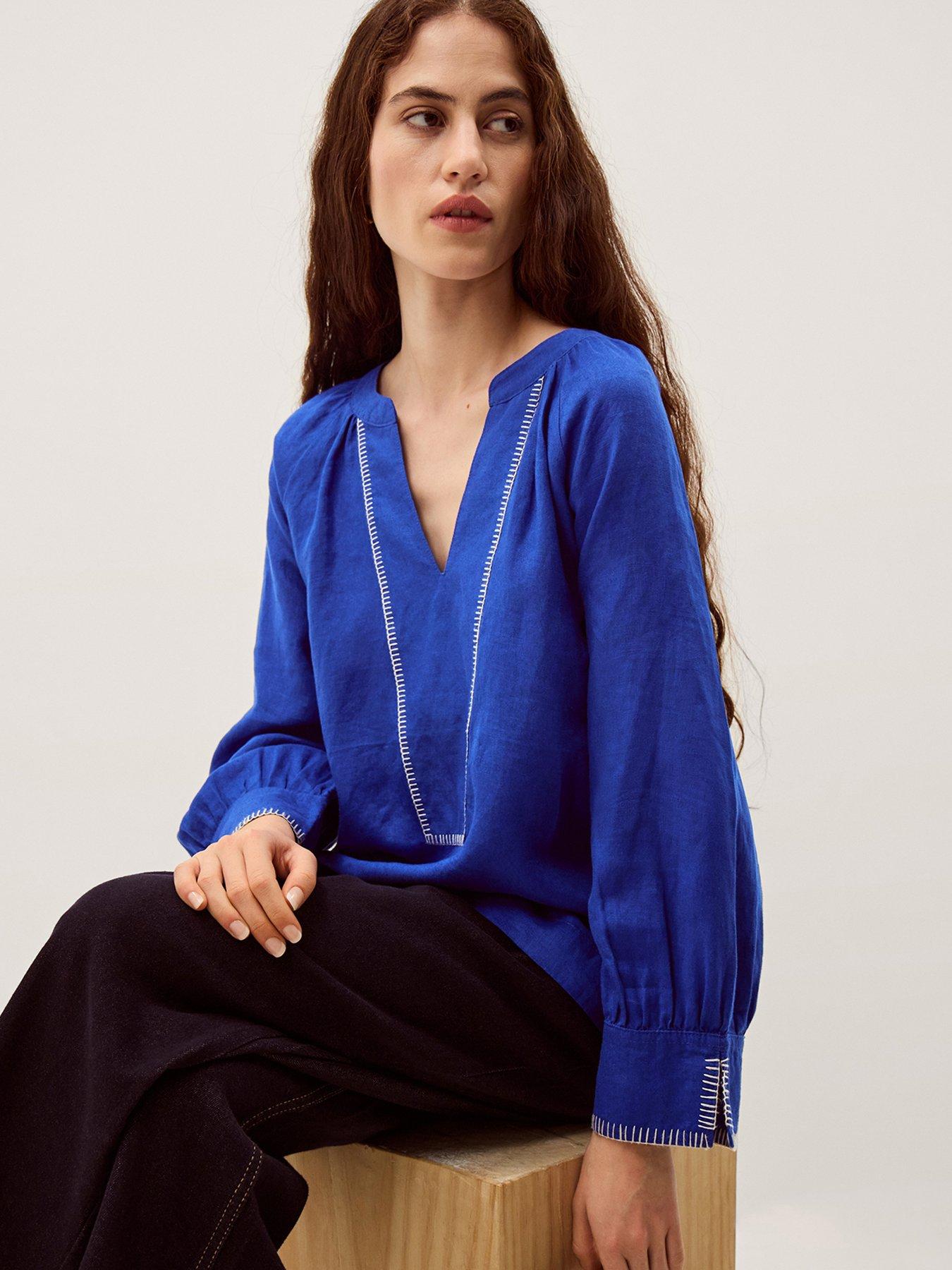 Image 4 of 6 of Monsoon Frida Linen Top