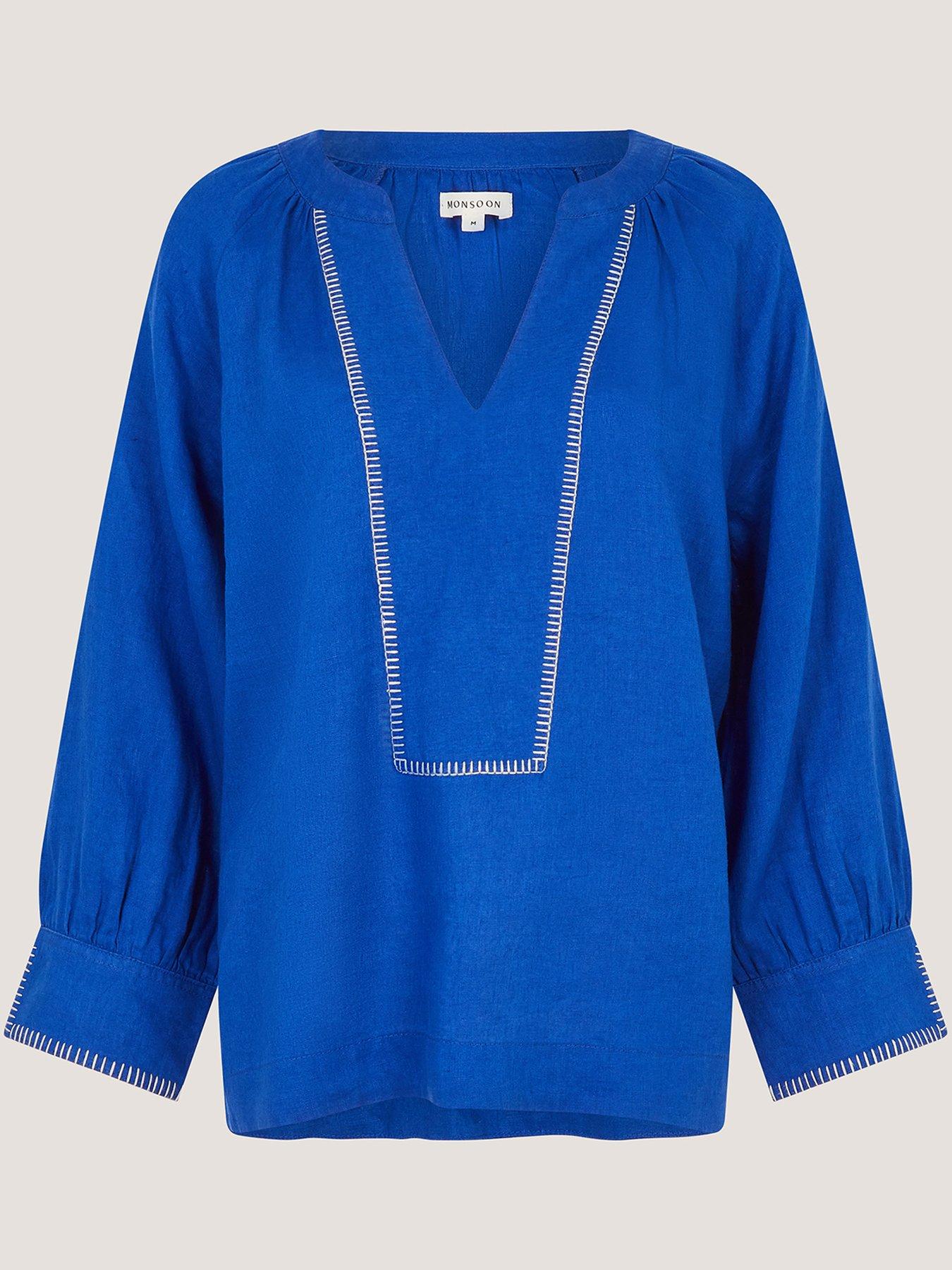 Image 6 of 6 of Monsoon Frida Linen Top