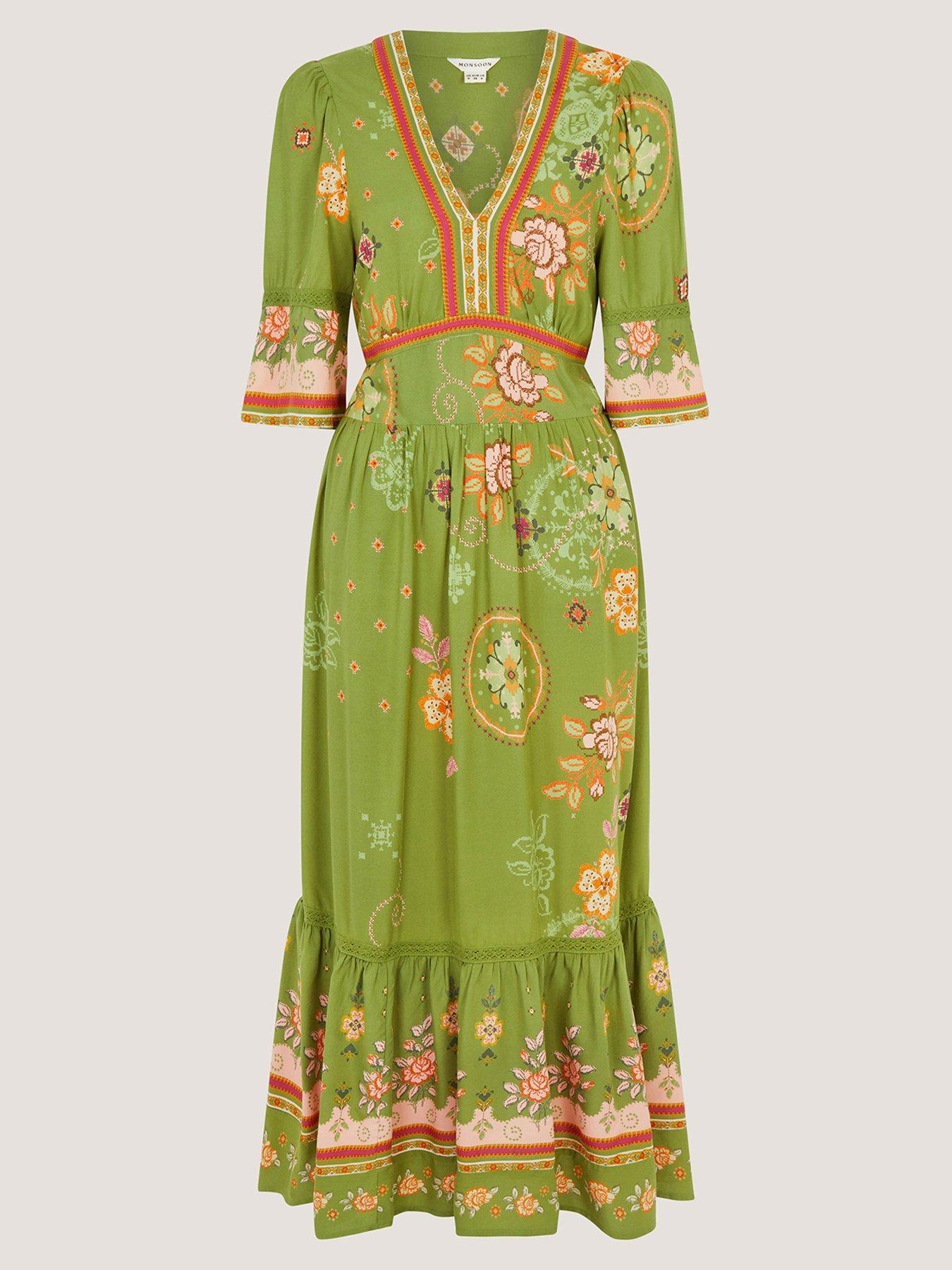Monsoon Eline Printed Dress