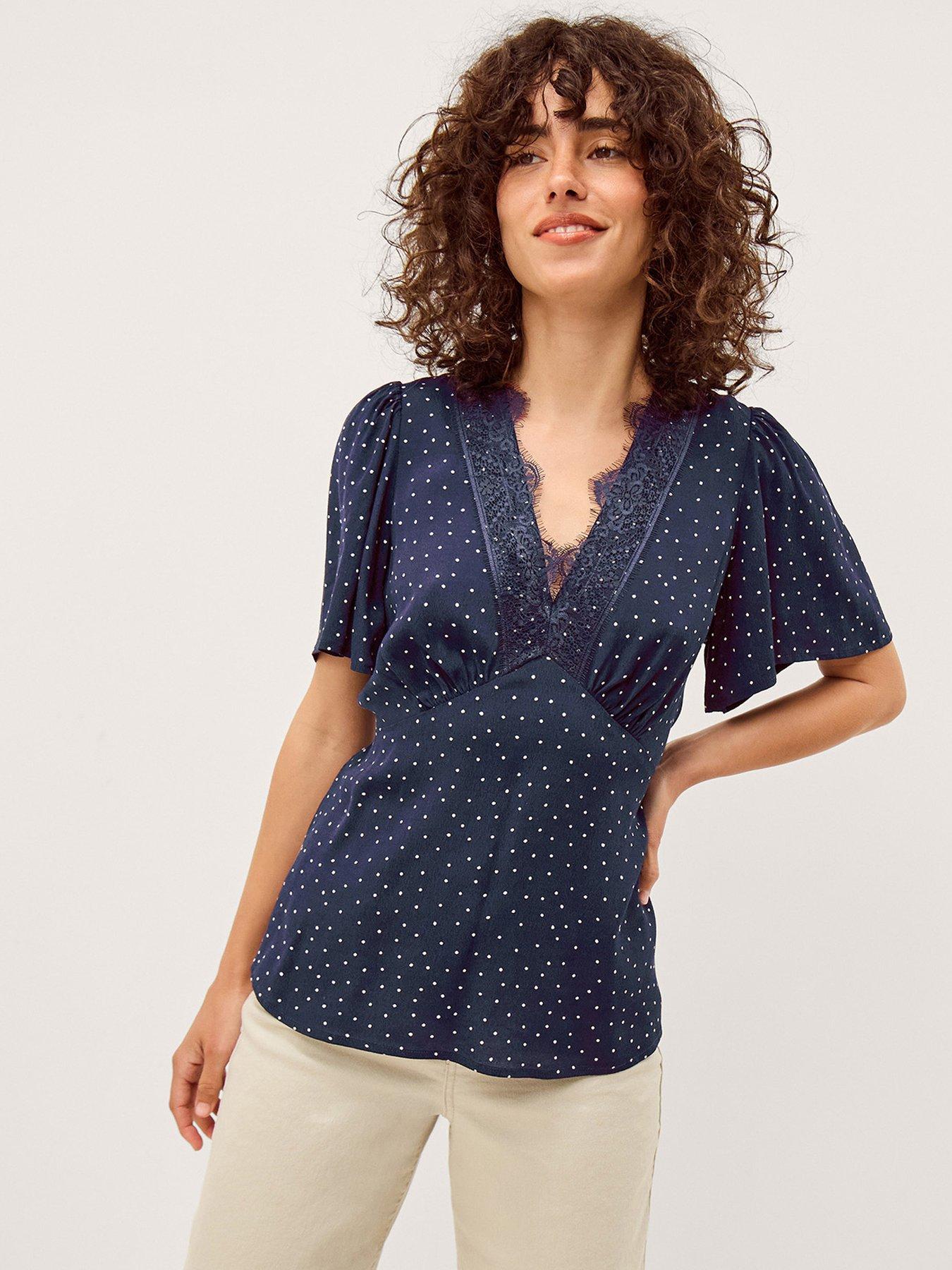 Monsoon Cleo Spot Top