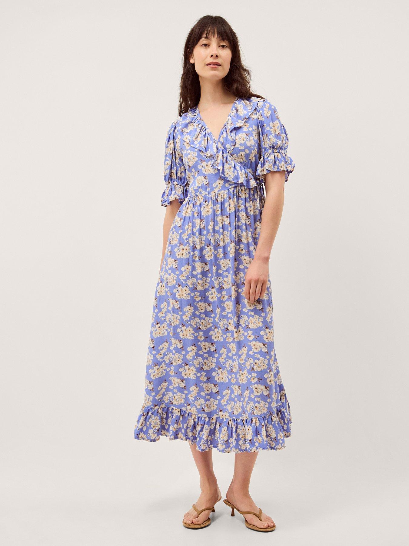 Image 1 of 5 of Monsoon Sian Floral Dress