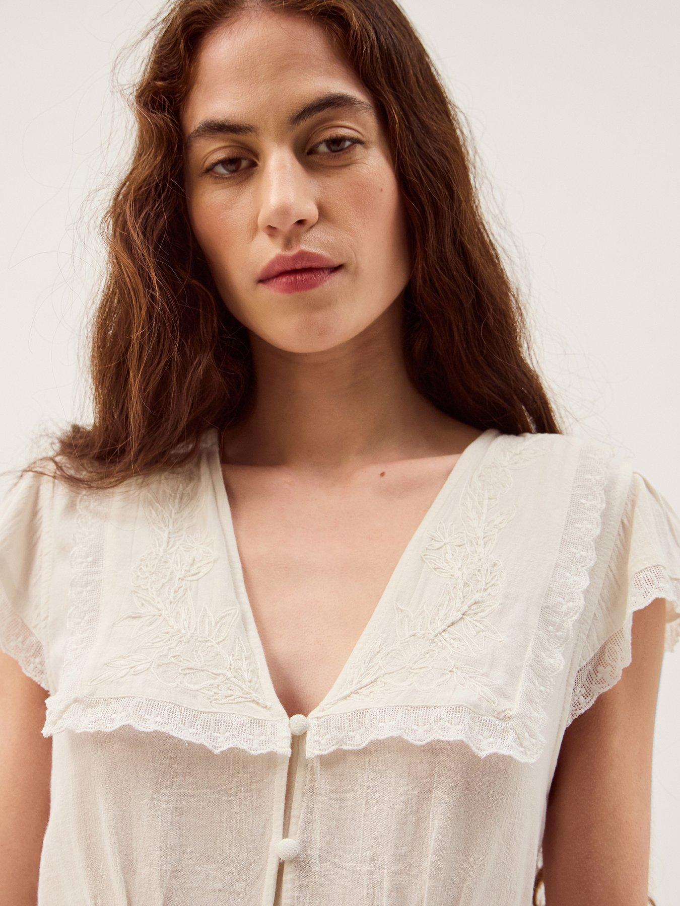 Image 4 of 5 of Monsoon Frannie Collar Top