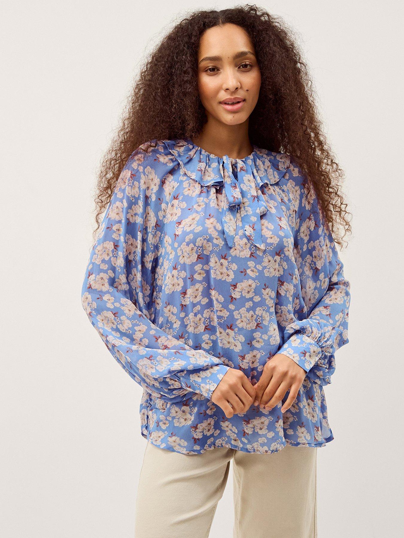 Image 1 of 6 of Monsoon Sian Floral Blouse