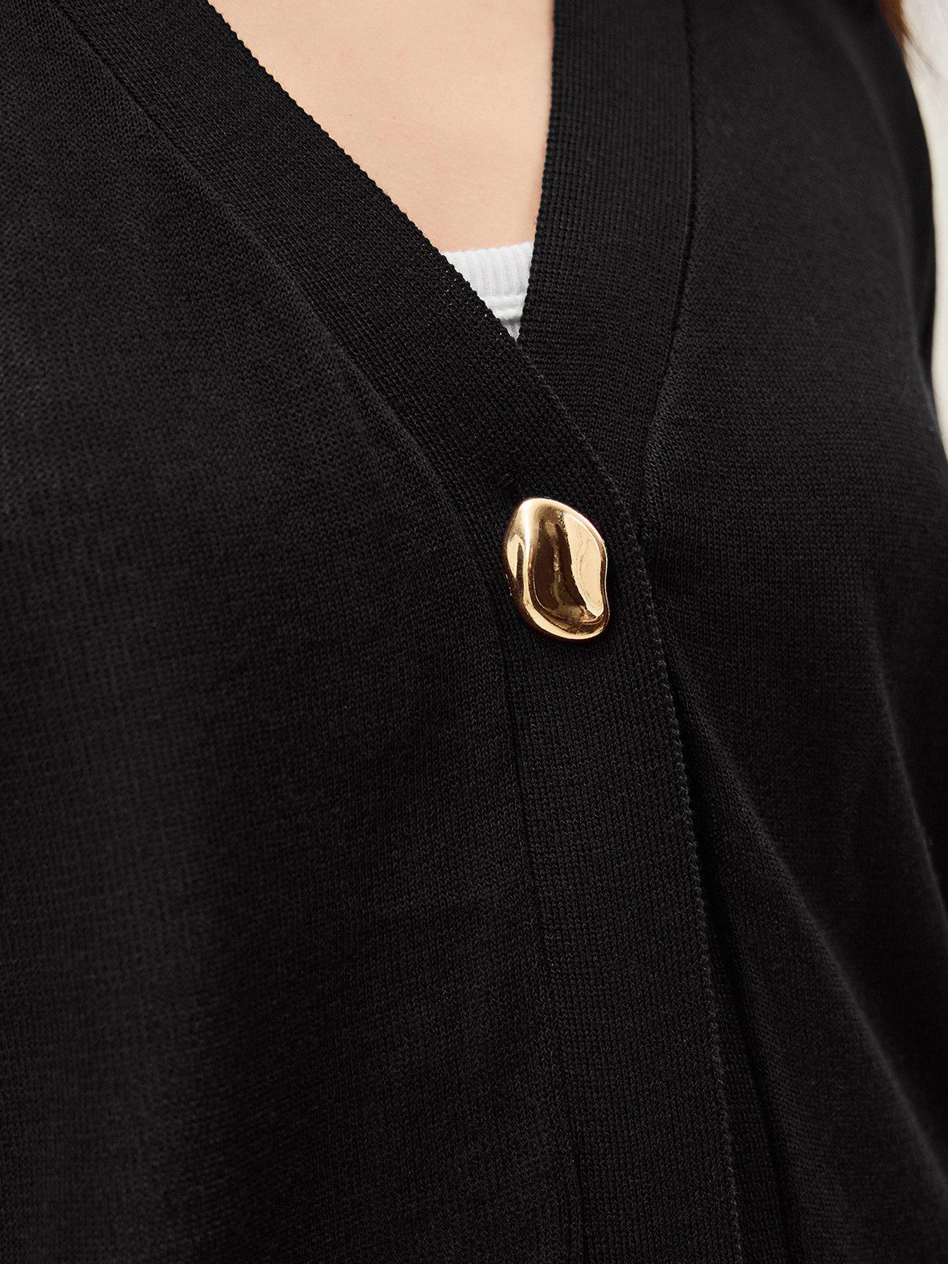 monsoon-beth-button-cardigan-blackoutfit