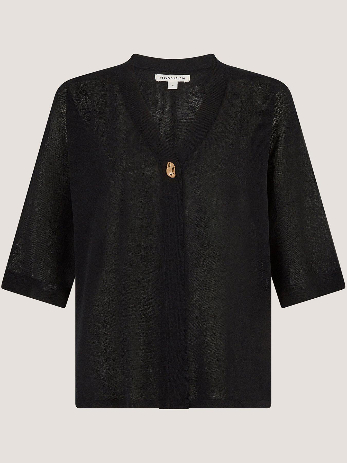 monsoon-beth-button-cardigan-blackdetail