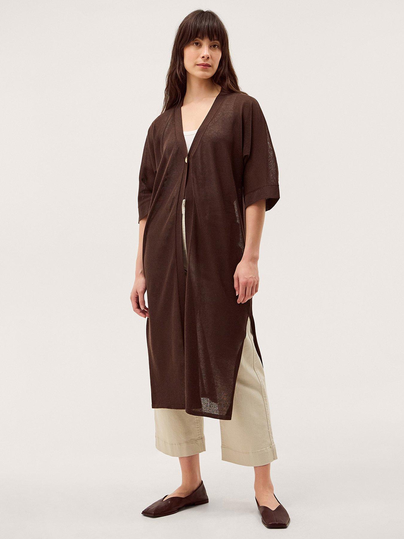 Image 1 of 6 of Monsoon Lo Longline Cardi