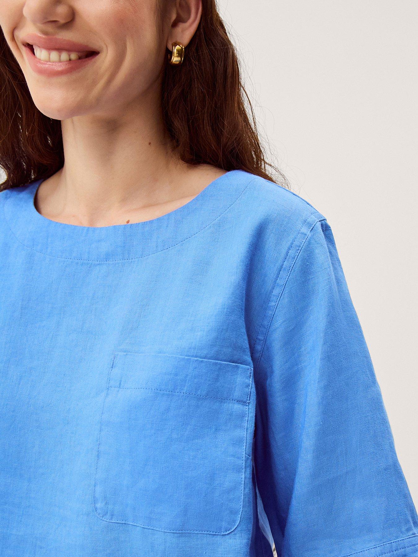 Image 4 of 5 of Monsoon Ingrid Linen Tee