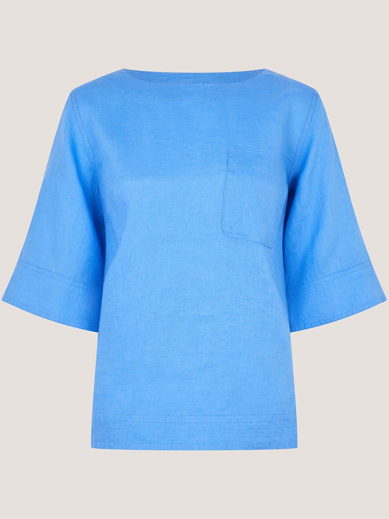 Image 5 of 5 of Monsoon Ingrid Linen Tee