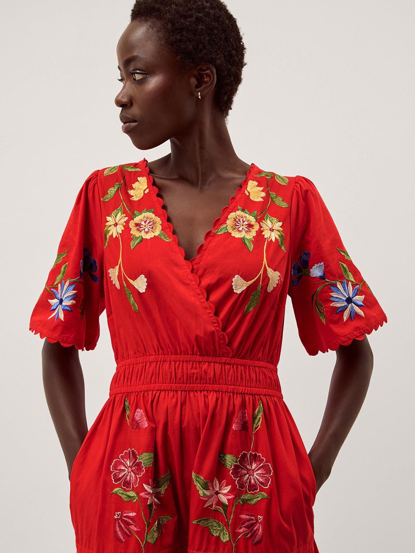 Image 4 of 5 of Monsoon Emma Emb Dress