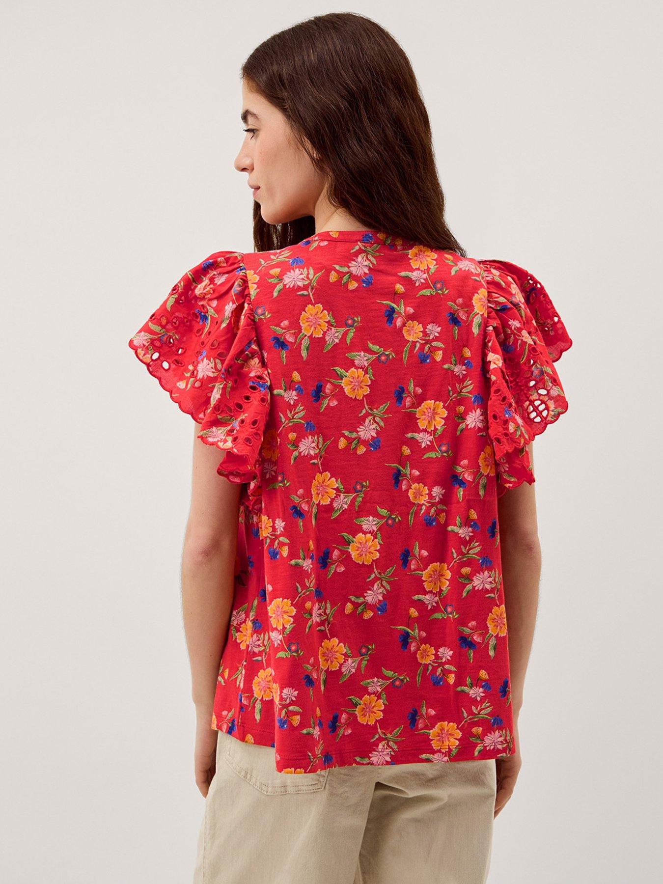 Image 2 of 4 of Monsoon Libby Floral Jersey Top