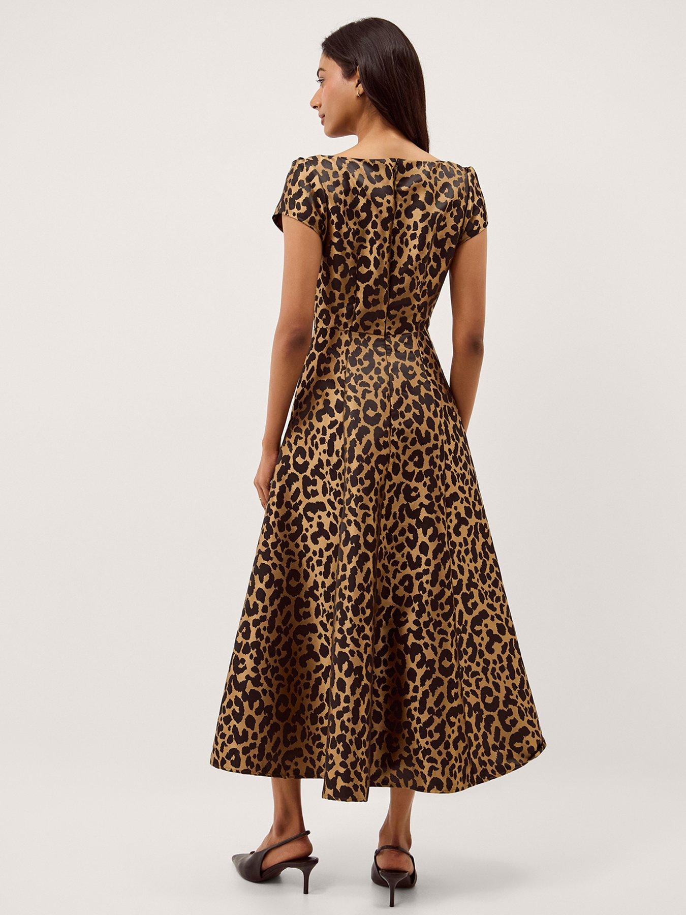 Image 2 of 5 of Monsoon Anna Leopard Dress