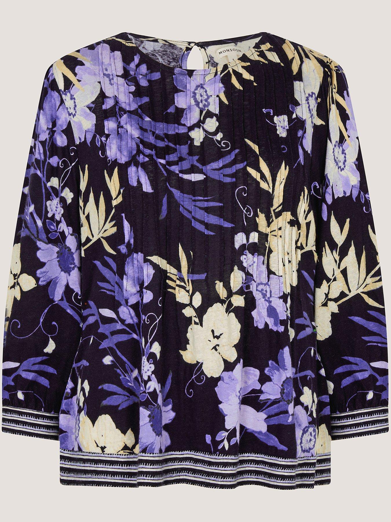 Image 5 of 5 of Monsoon Nicolete Print Pintuck To