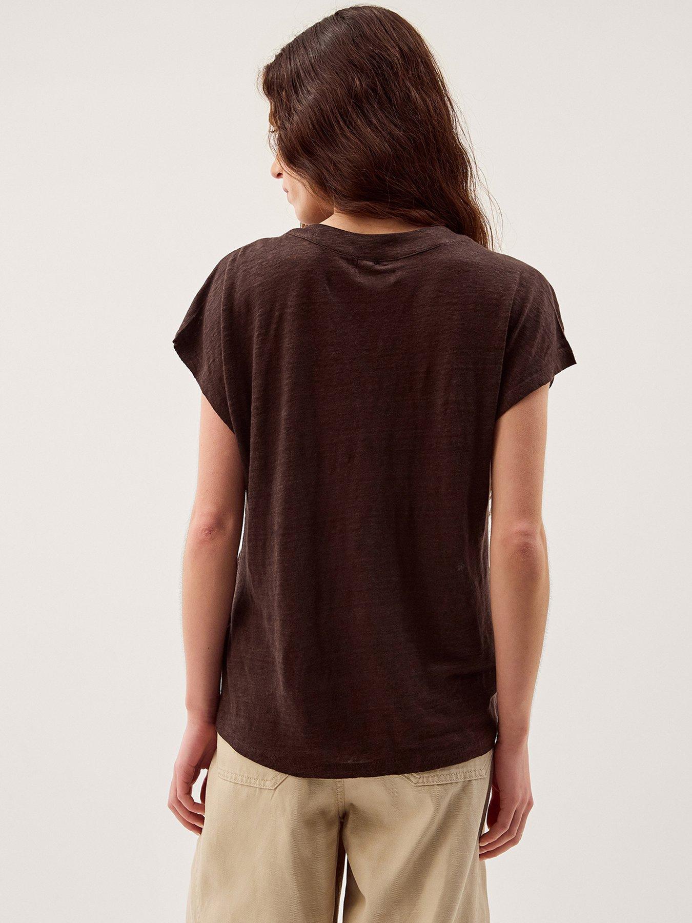 Image 2 of 5 of Monsoon Lucy Linen T Shirt