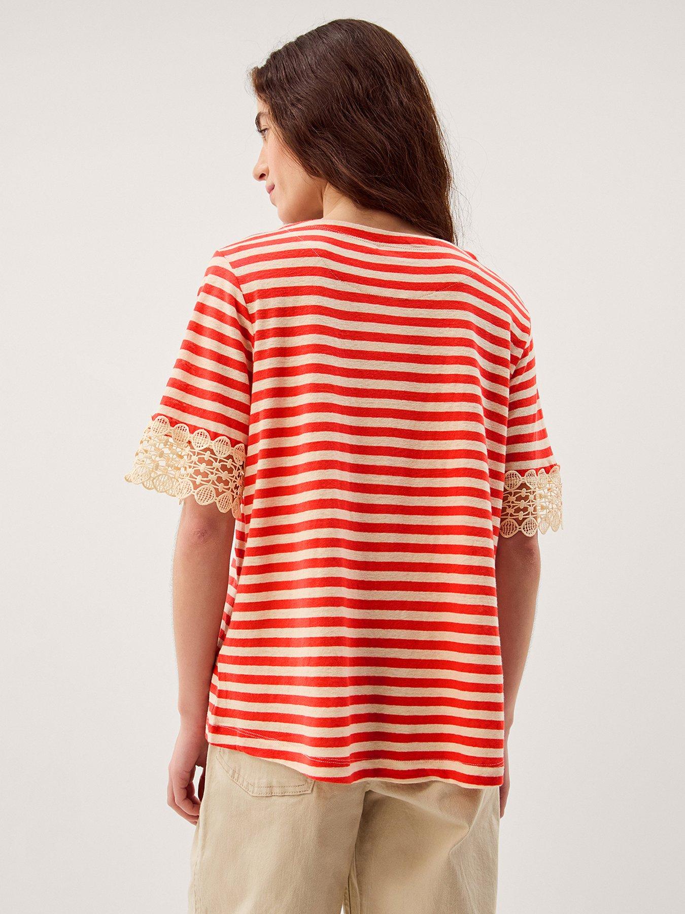 Image 2 of 5 of Monsoon Sasha Stripe T Shirt