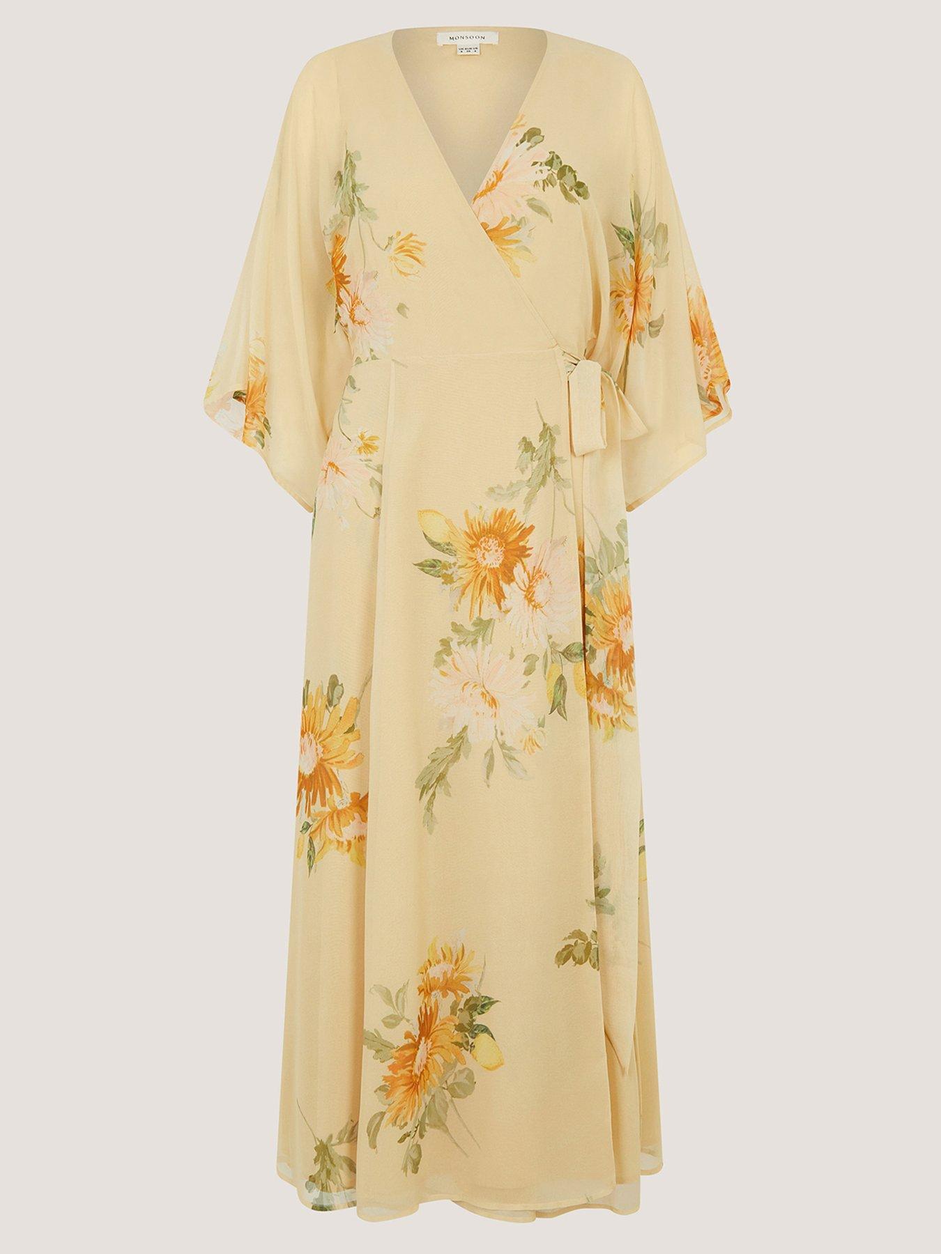 Image 1 of 1 of Monsoon Sukhi Wrap Dress