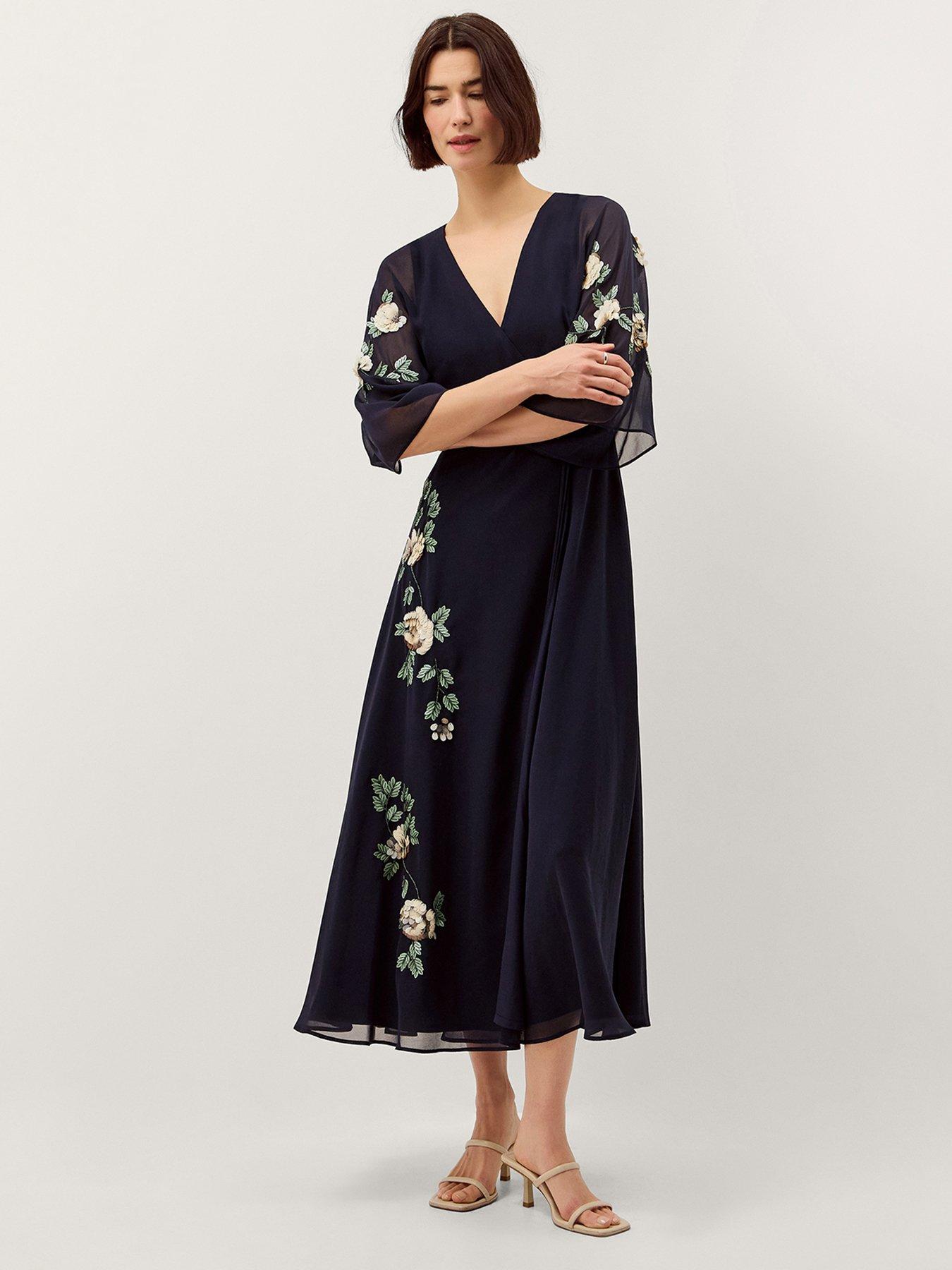 Image 1 of 4 of Monsoon Clara Wrap Dress