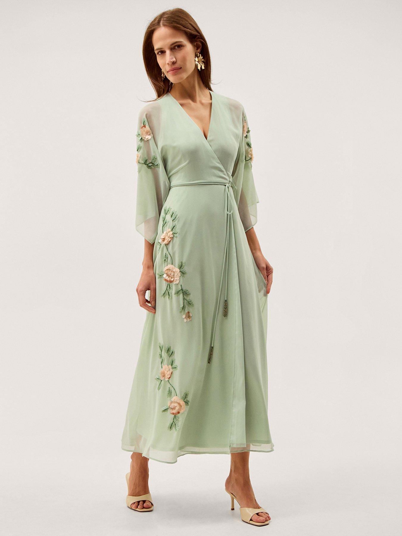 Image 1 of 1 of Monsoon Clara Wrap Dress