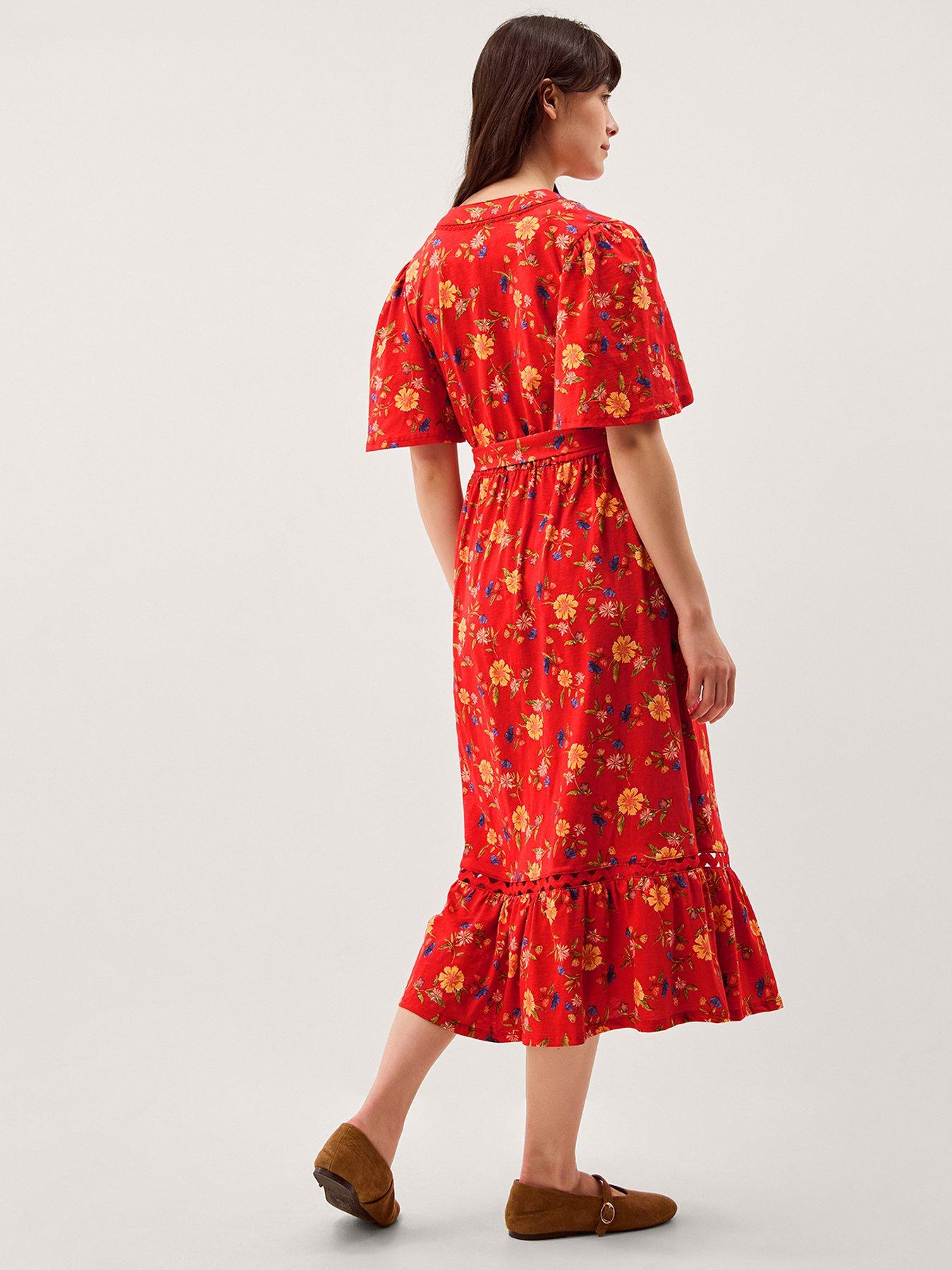 Image 2 of 5 of Monsoon Libby Floral Jersey Dress