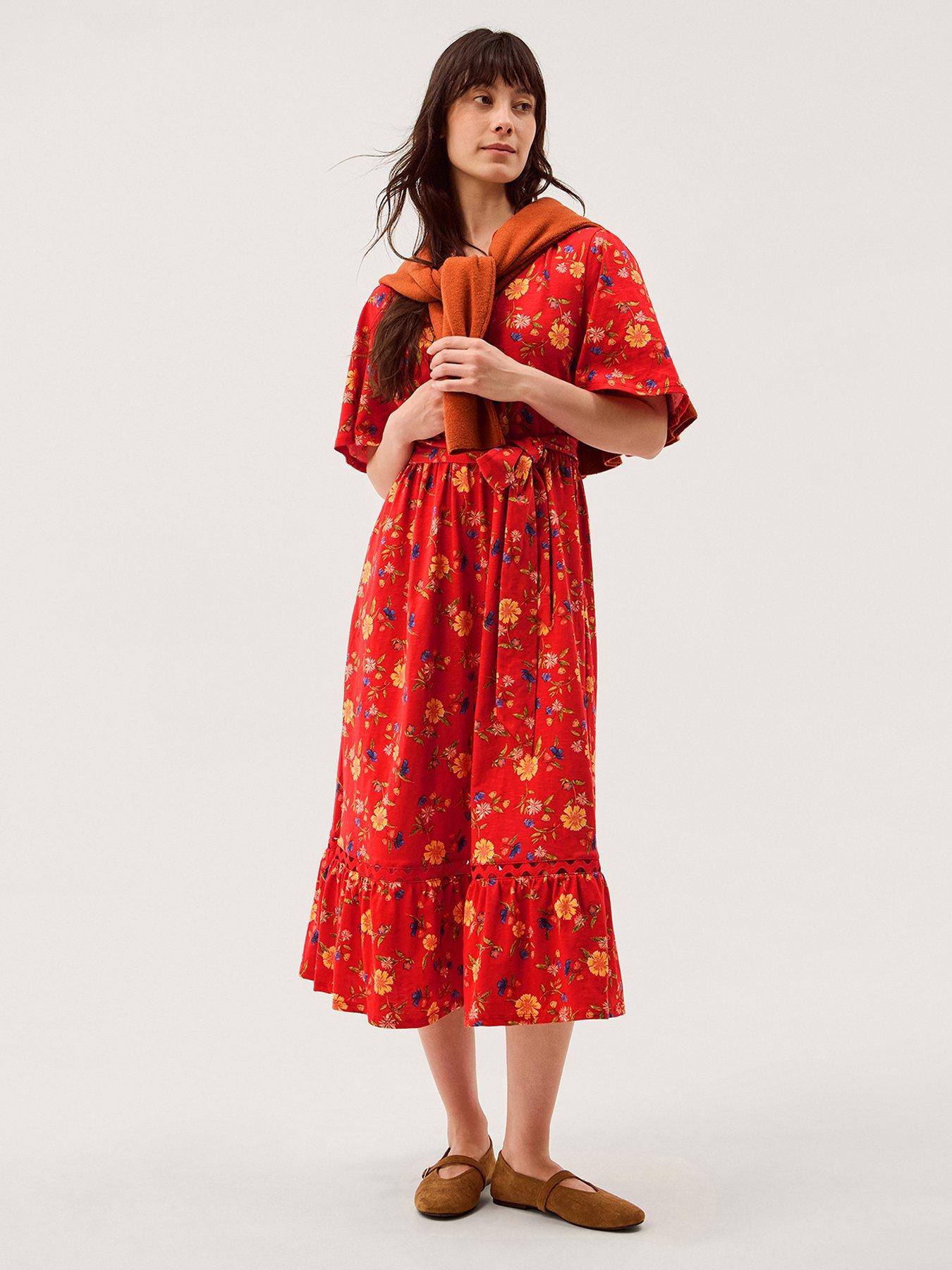 Image 3 of 5 of Monsoon Libby Floral Jersey Dress