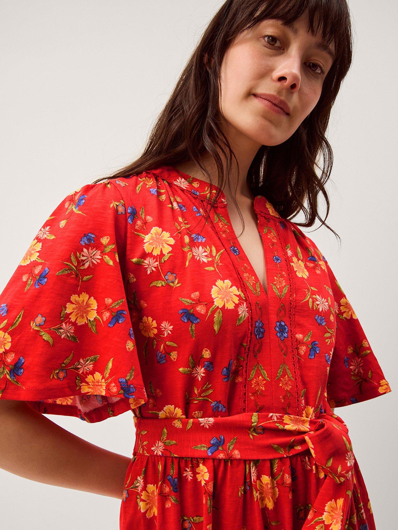 Image 4 of 5 of Monsoon Libby Floral Jersey Dress