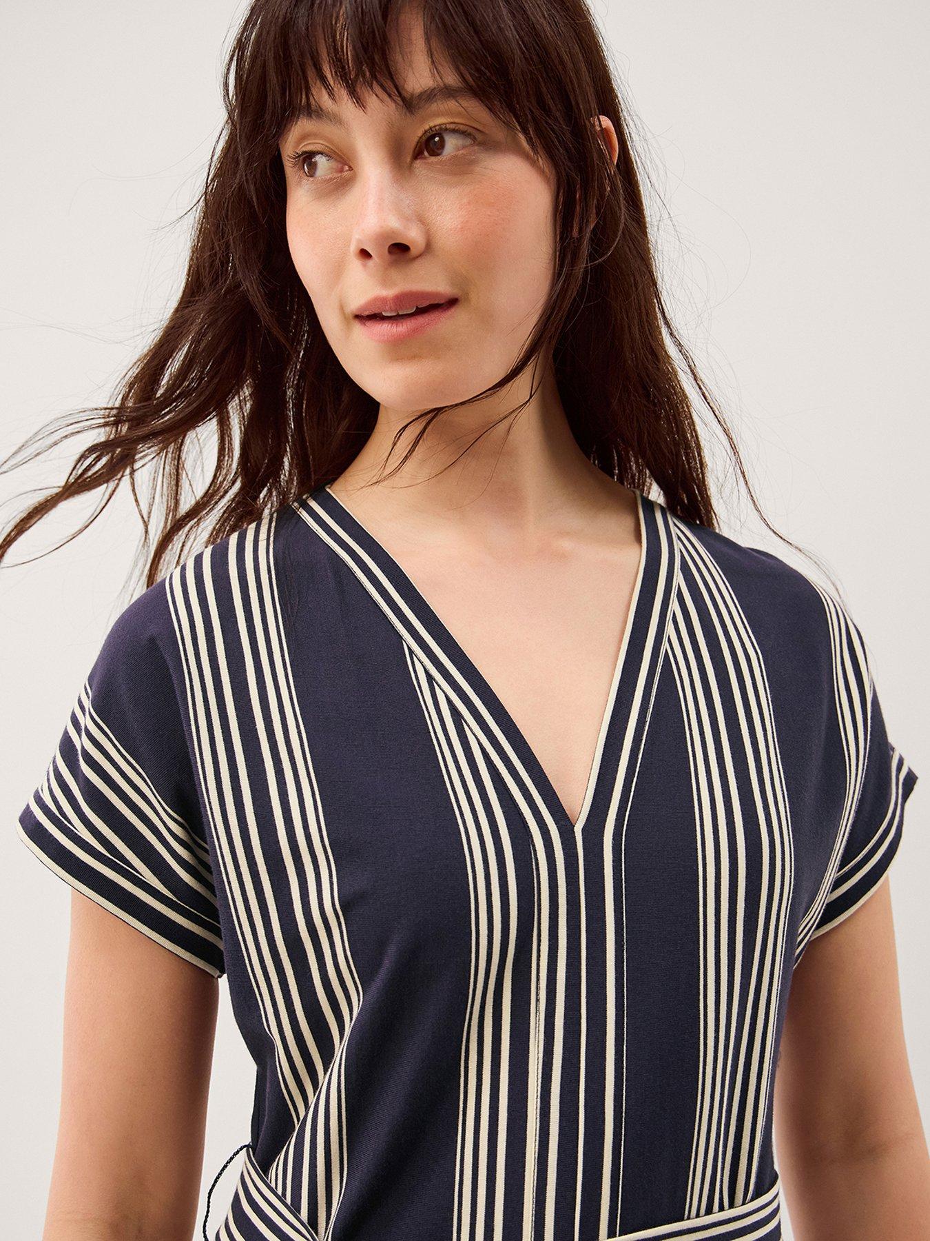 Image 3 of 5 of Monsoon Shilta Stripe Jersey Maxi