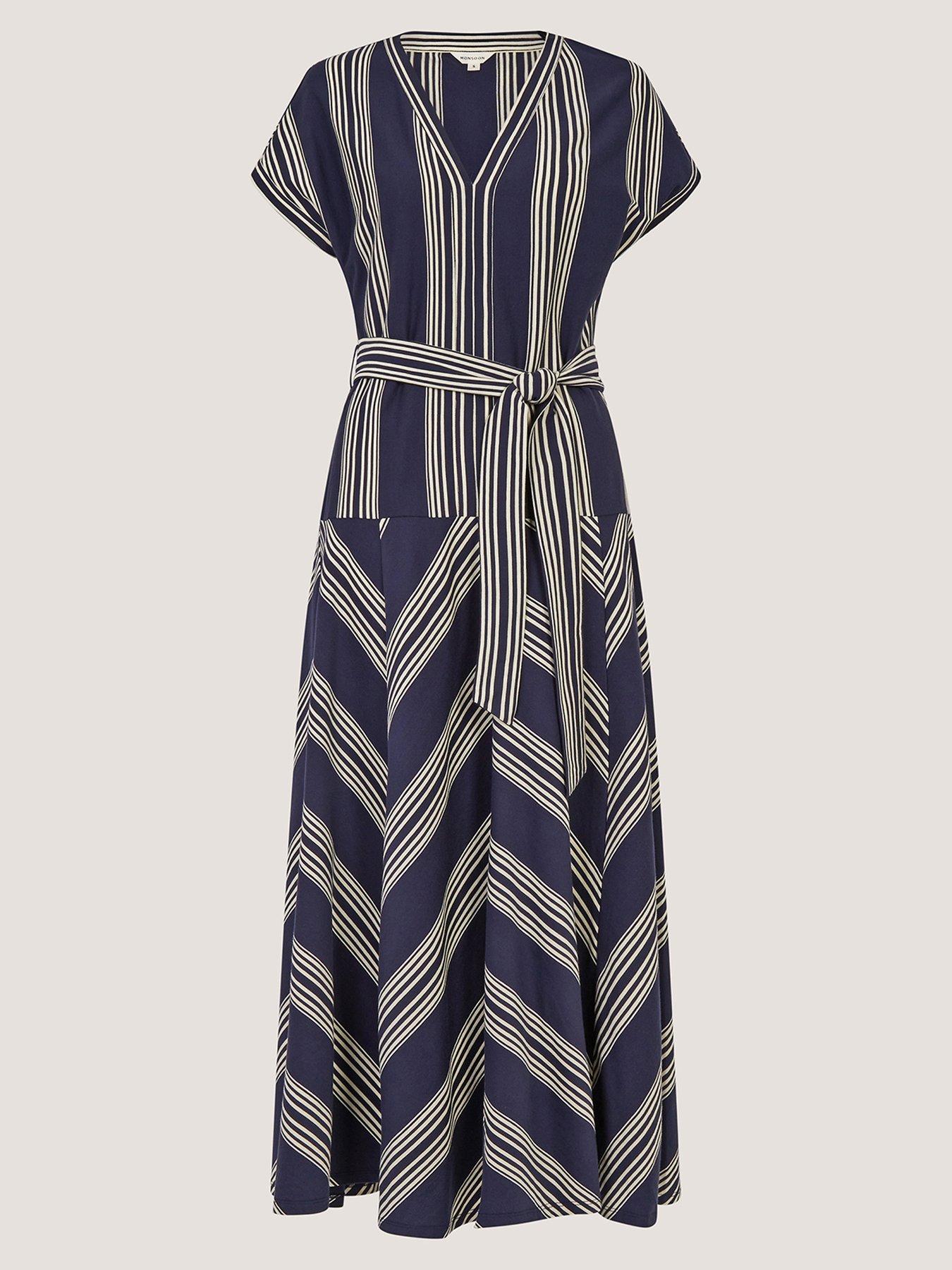 Image 5 of 5 of Monsoon Shilta Stripe Jersey Maxi