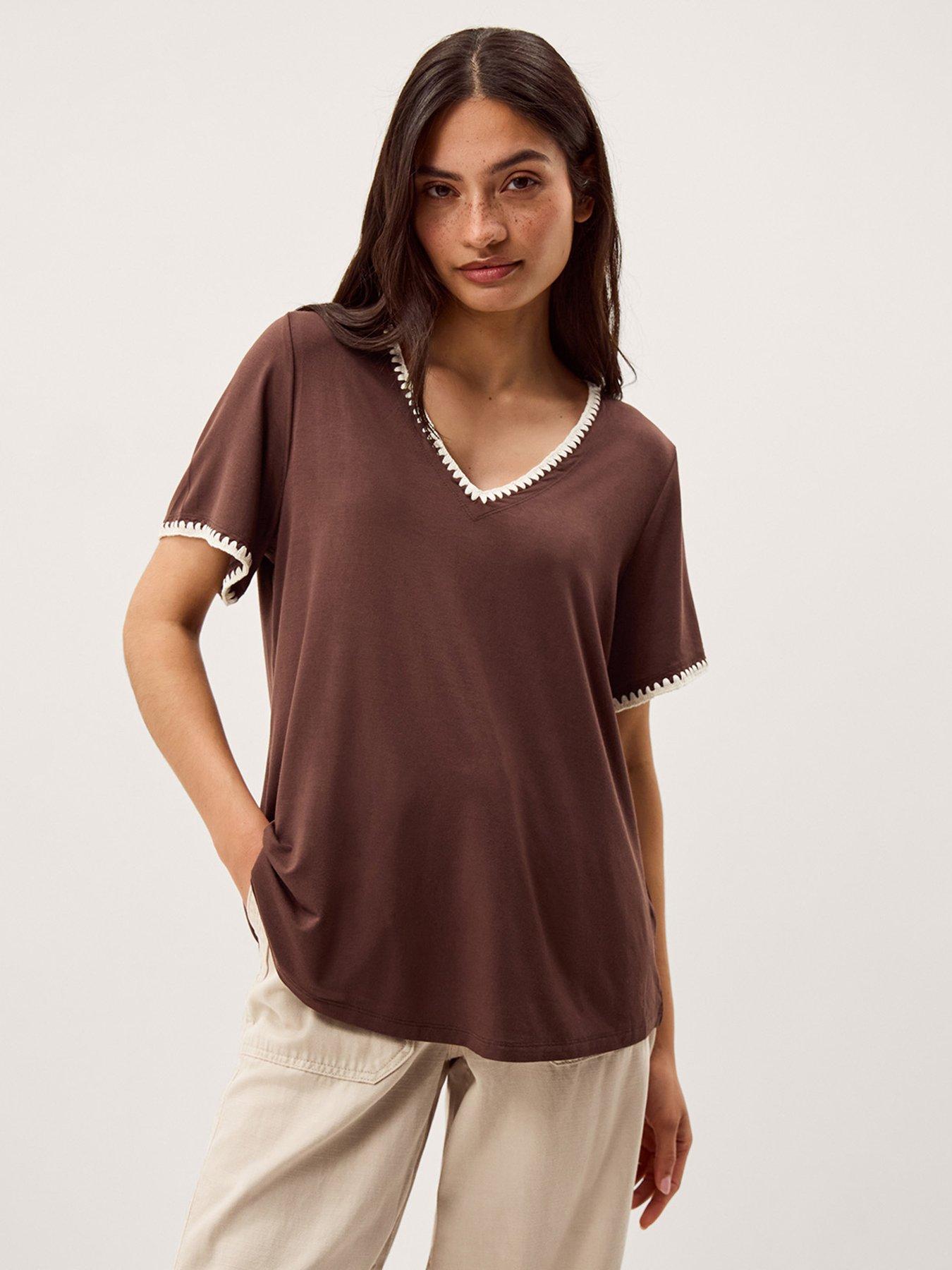 Monsoon Tilly Trim Jersey Tshirt