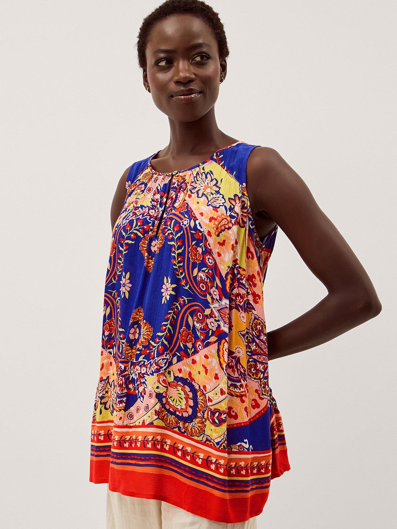 Image 1 of 6 of Monsoon Padma Print Top