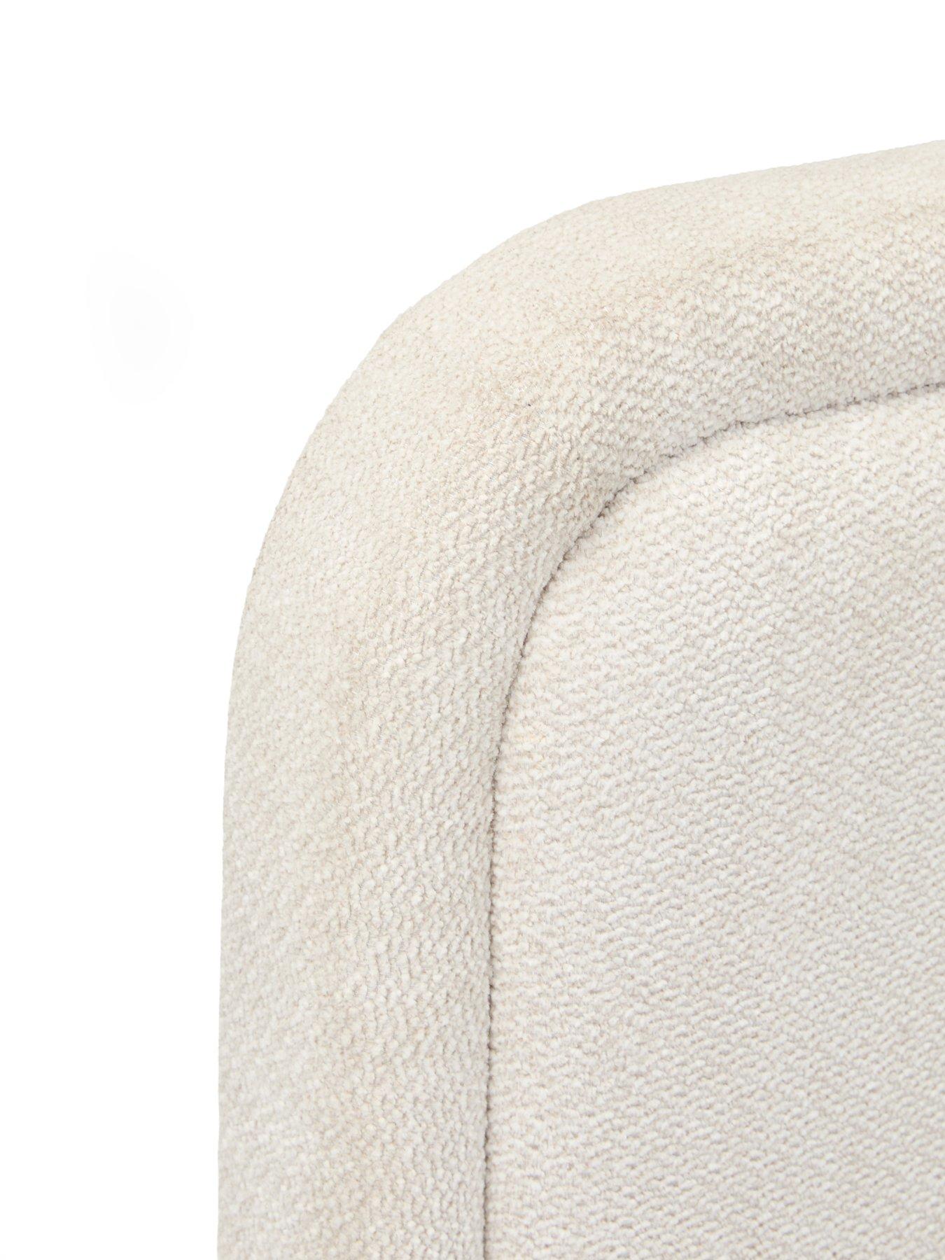 Image 6 of 7 of The Very Collection Konrad Oversize Headboard Bed with Lights with Mattress Options (Buy &amp; SAVE!)&nbsp;- Natural -&nbsp;FSC&reg; Certified
