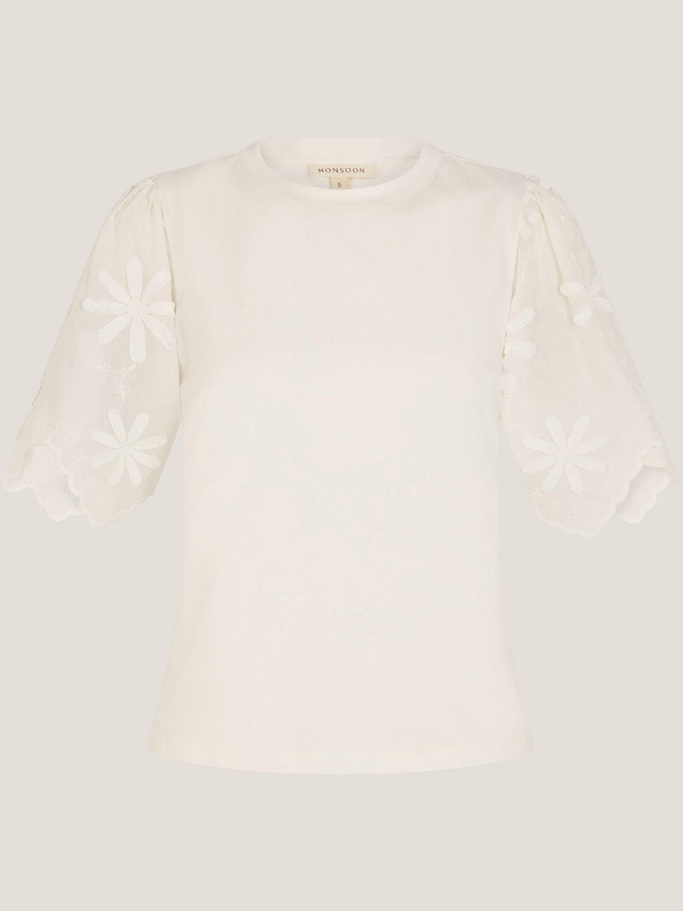 Image 5 of 5 of Monsoon Mel Mix Fabric T-shirt