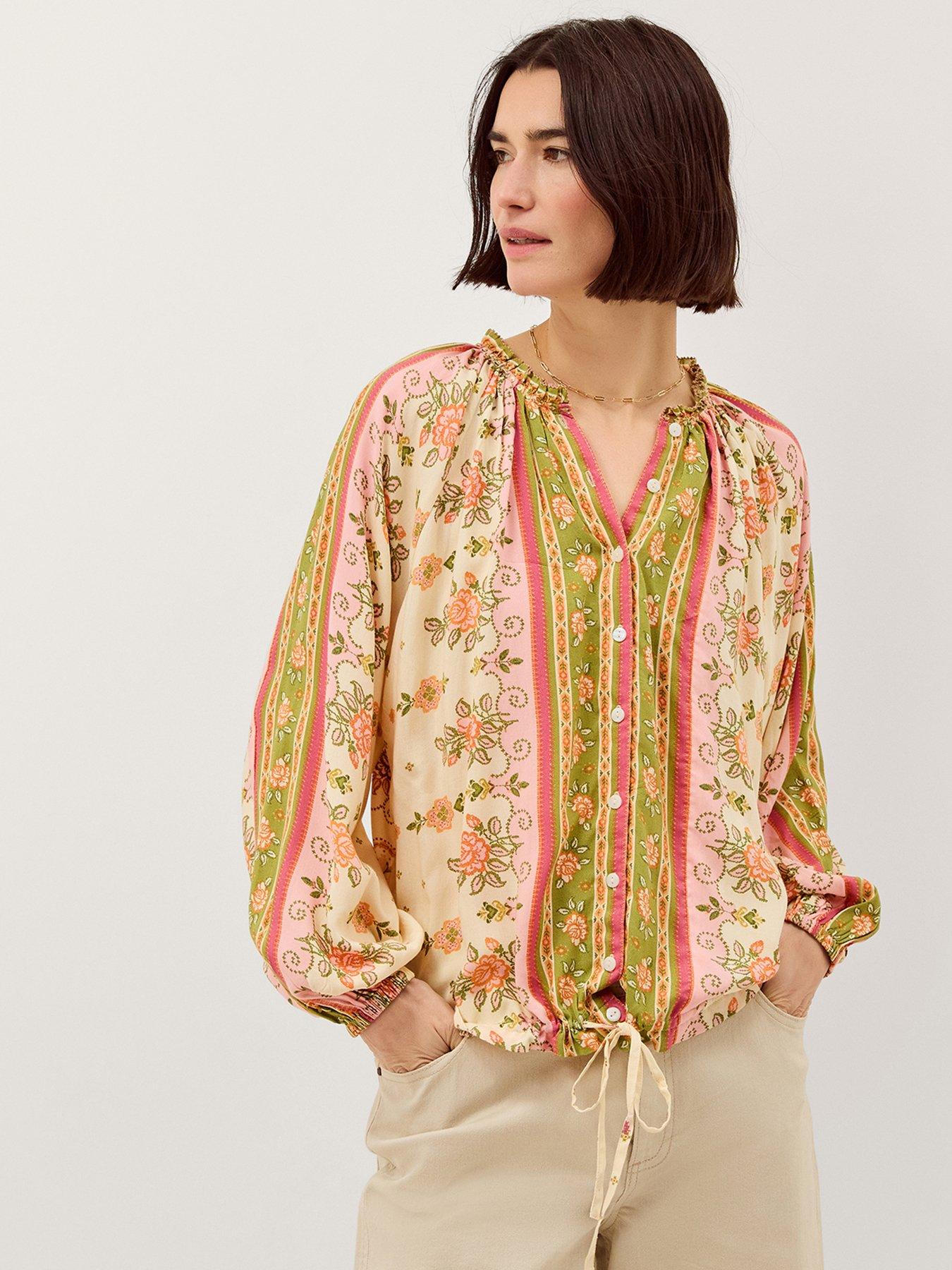 Image 1 of 4 of Monsoon Eline Floral Blouse