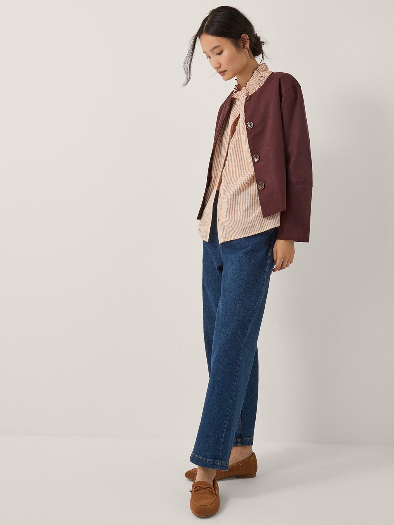 Image 3 of 5 of Monsoon Maeve Stripe Shirt - Brown