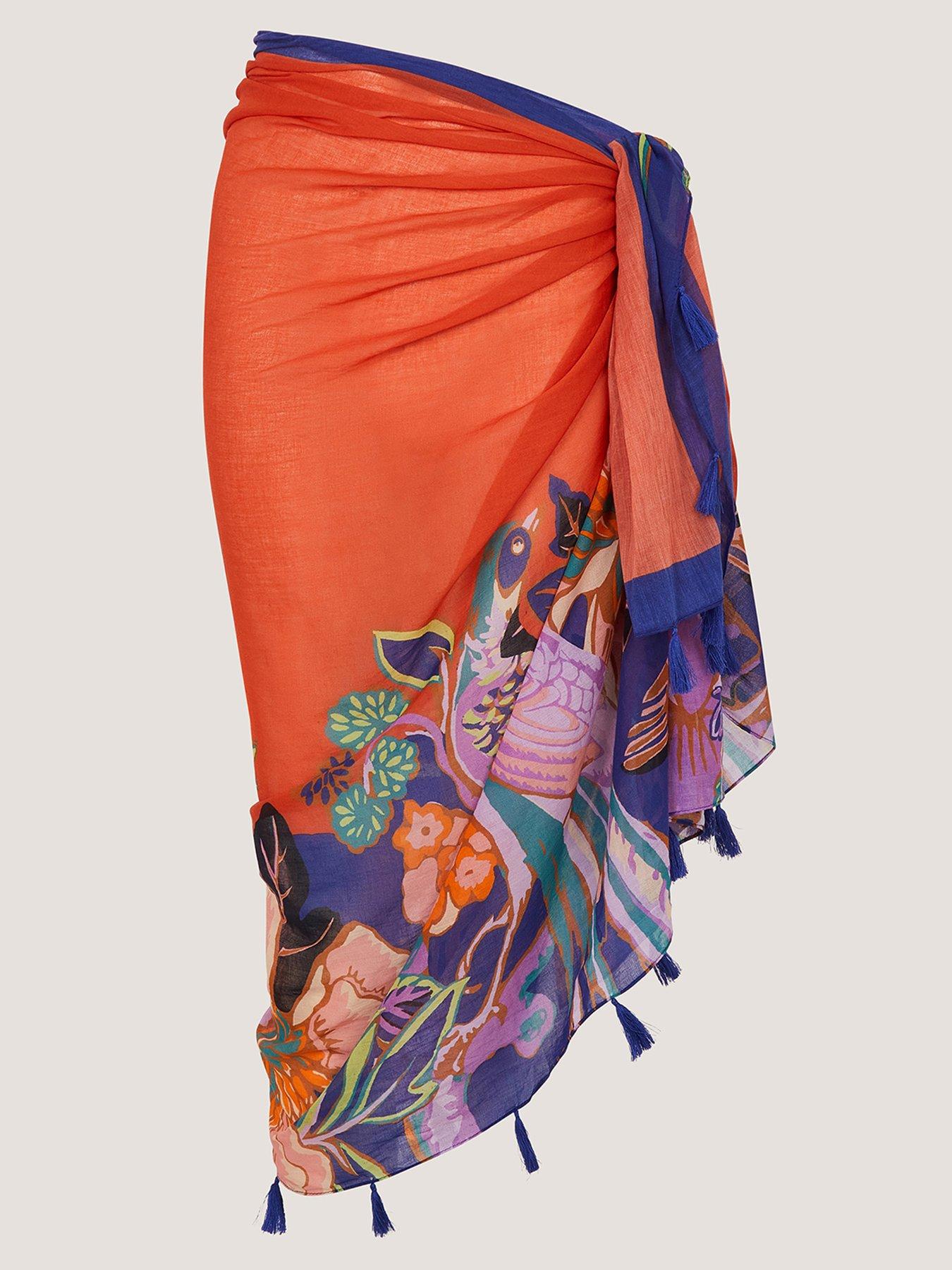 Image 5 of 5 of Monsoon Carmen Sarong - Orange