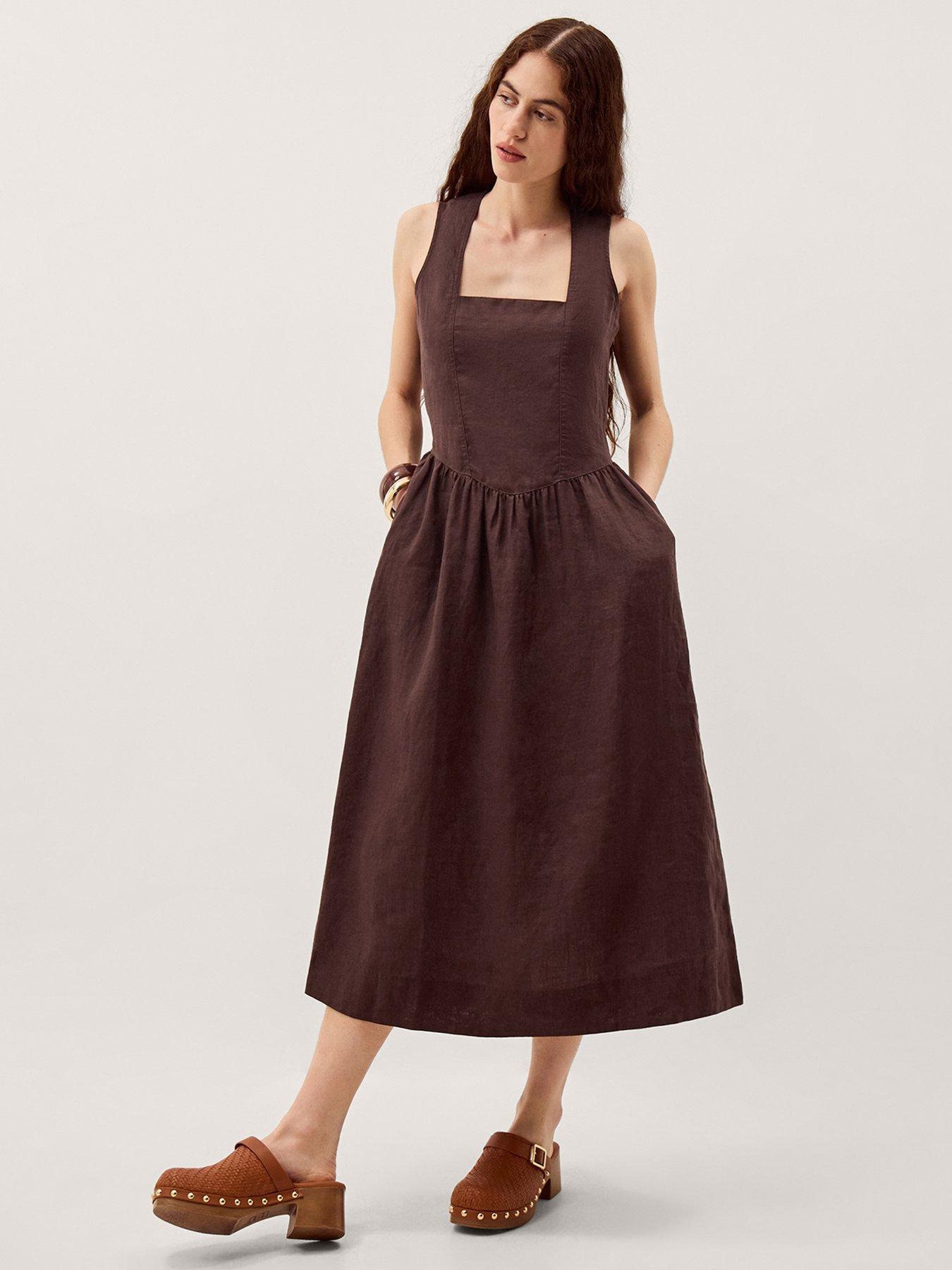 Monsoon Lily Linen Dress