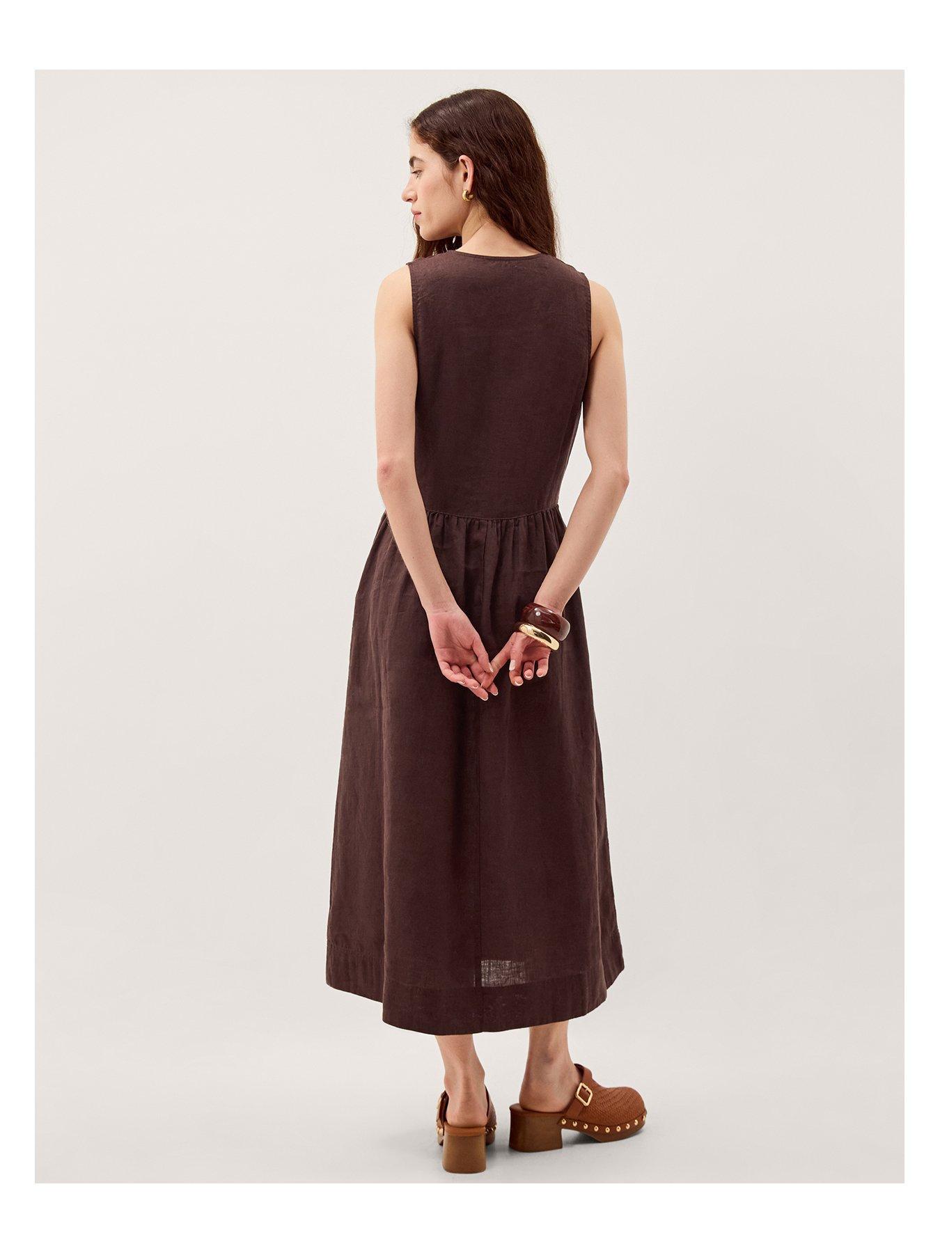 Image 2 of 6 of Monsoon Lily Linen Dress