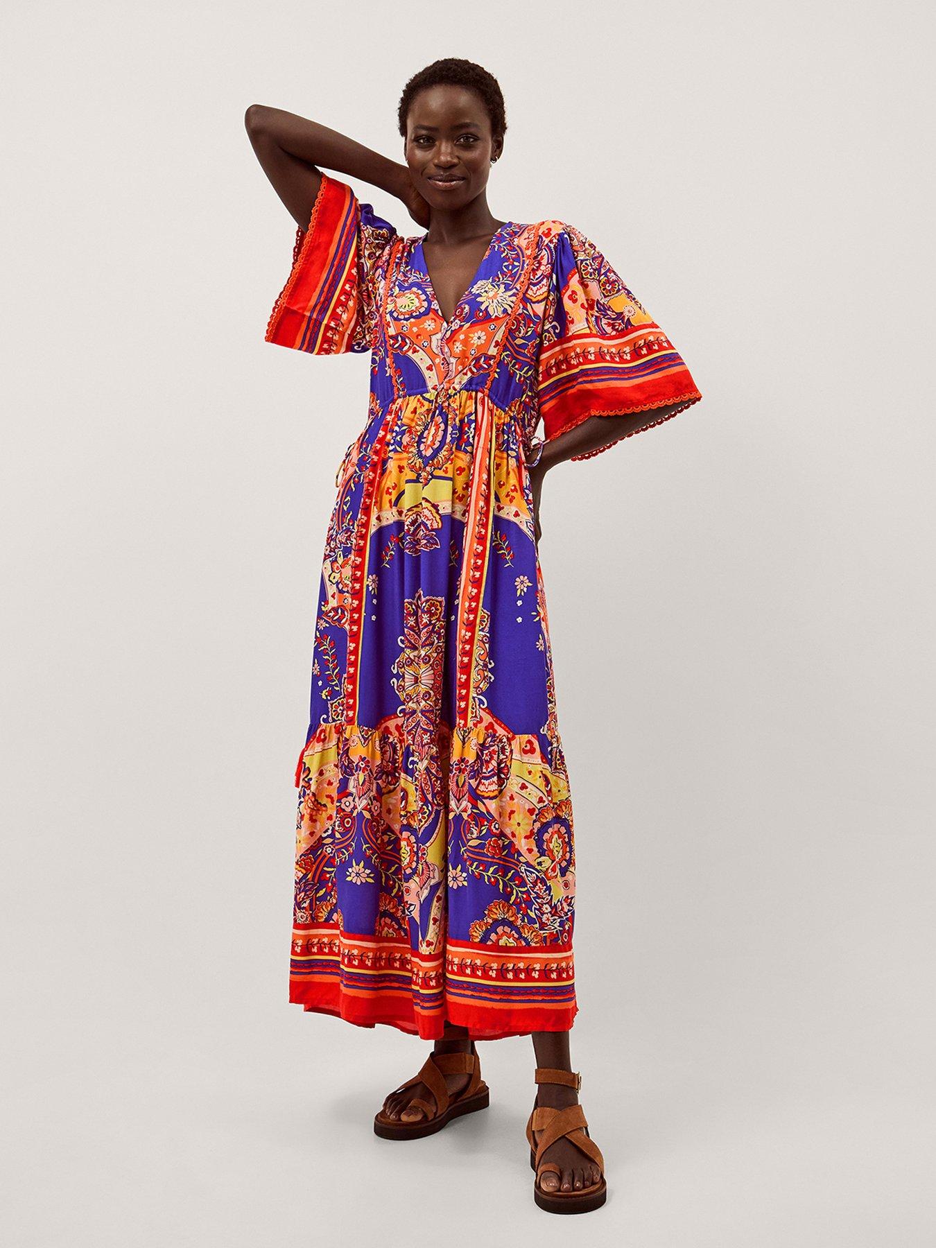 Monsoon Padma Print Dress
